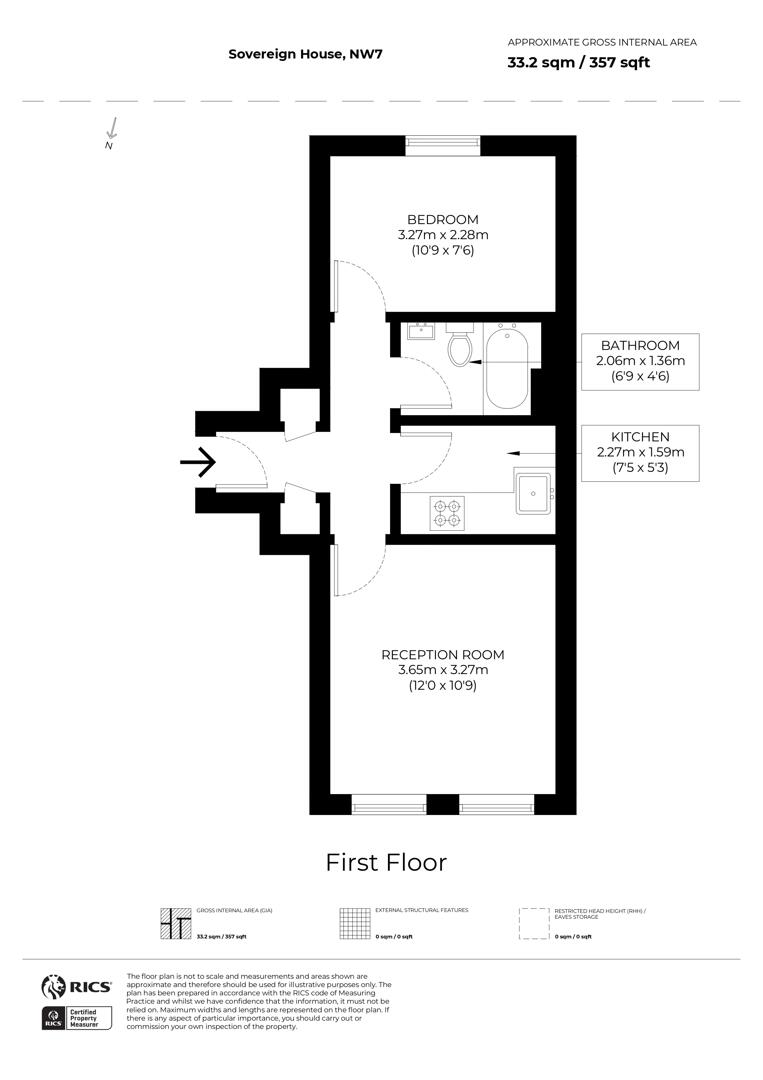 12, Sovereign House, Mill Hill floorplan