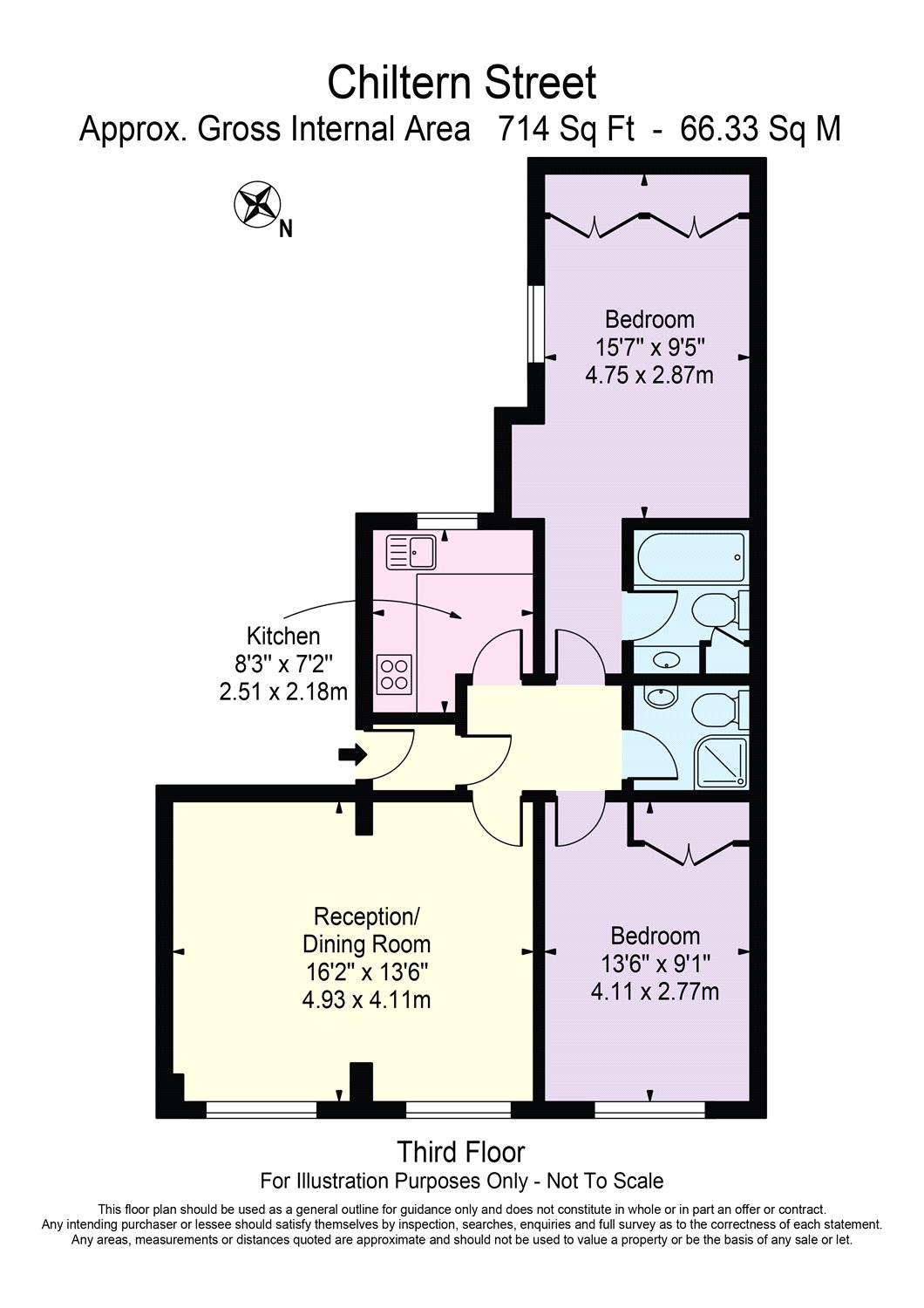 2 Bedrooms Flat to rent in Chiltern Street, Marylebone W1U