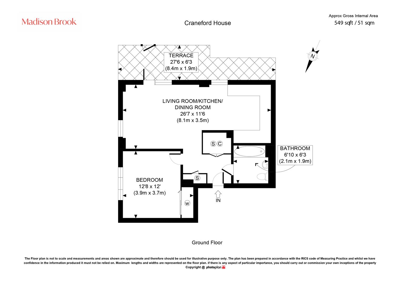 4 Craneford House,, Egerton Road, Twickenham floorplan