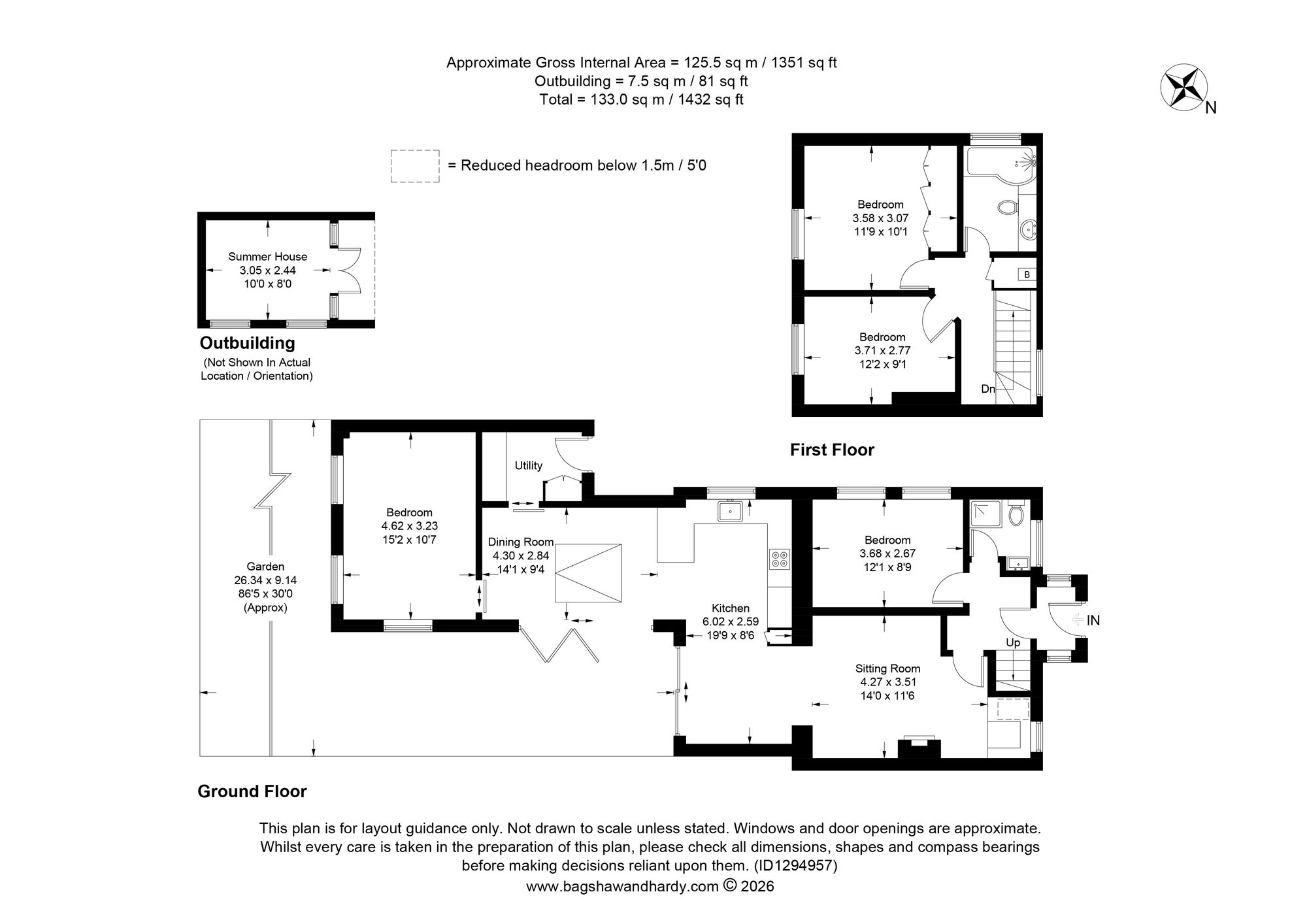 1 Sandhurst Avenue, Tunbridge Wells floorplan