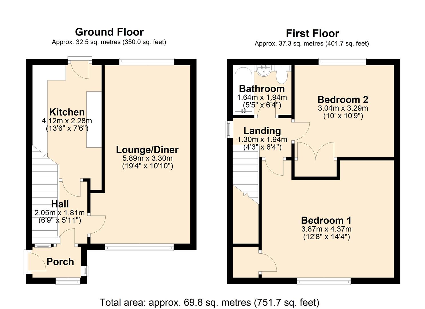 Westbourne Avenue, Garforth, Leeds LS25, 2 bedroom semidetached house