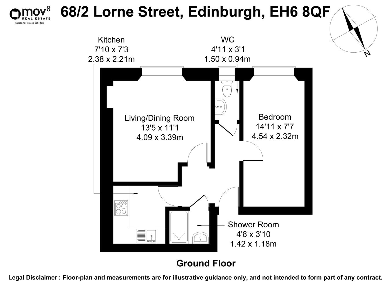 68/2, Lorne Street, Edinburgh floorplan