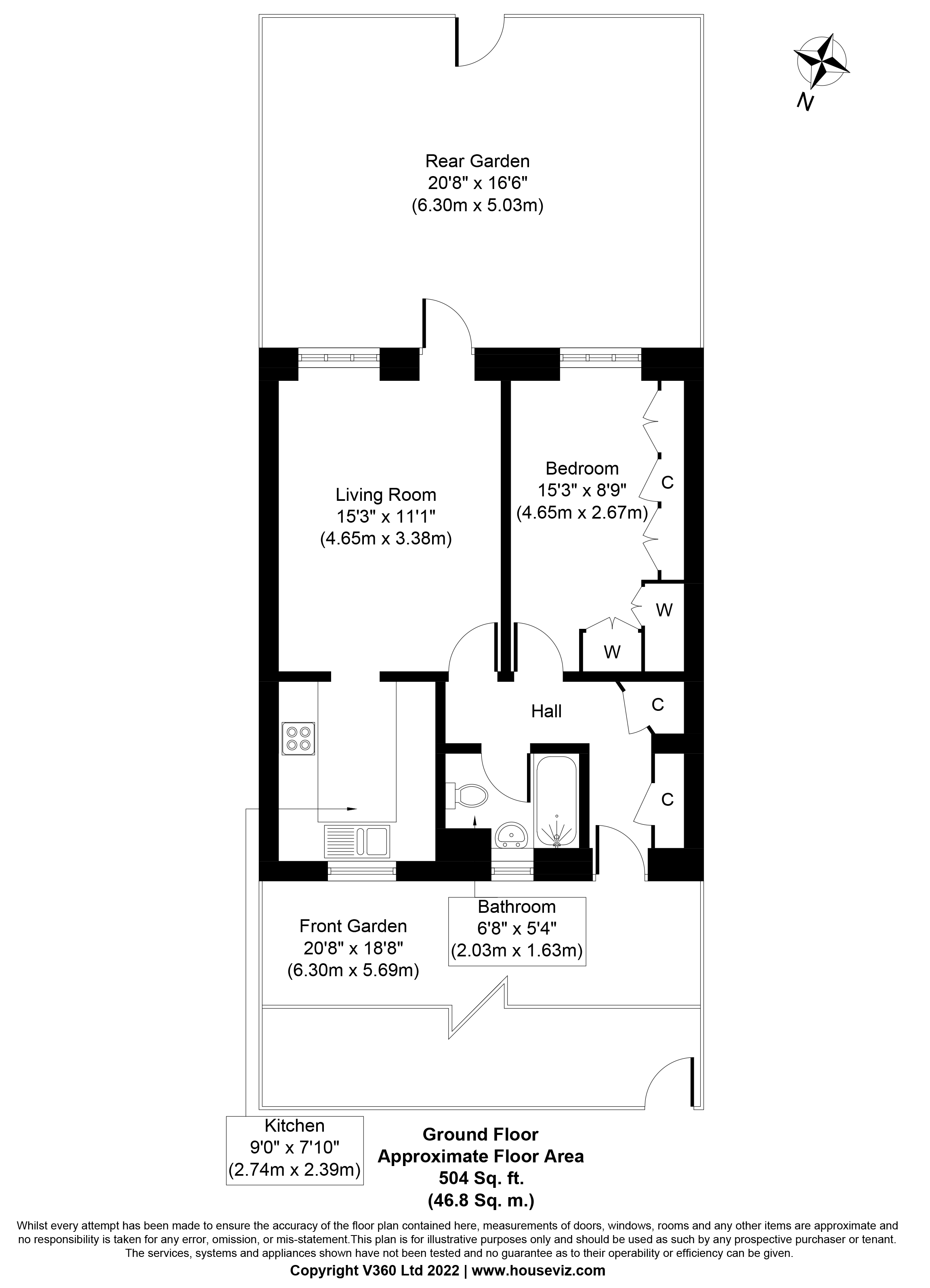 Rollo Court, Rawson Street / Strasburg Road, London floorplan