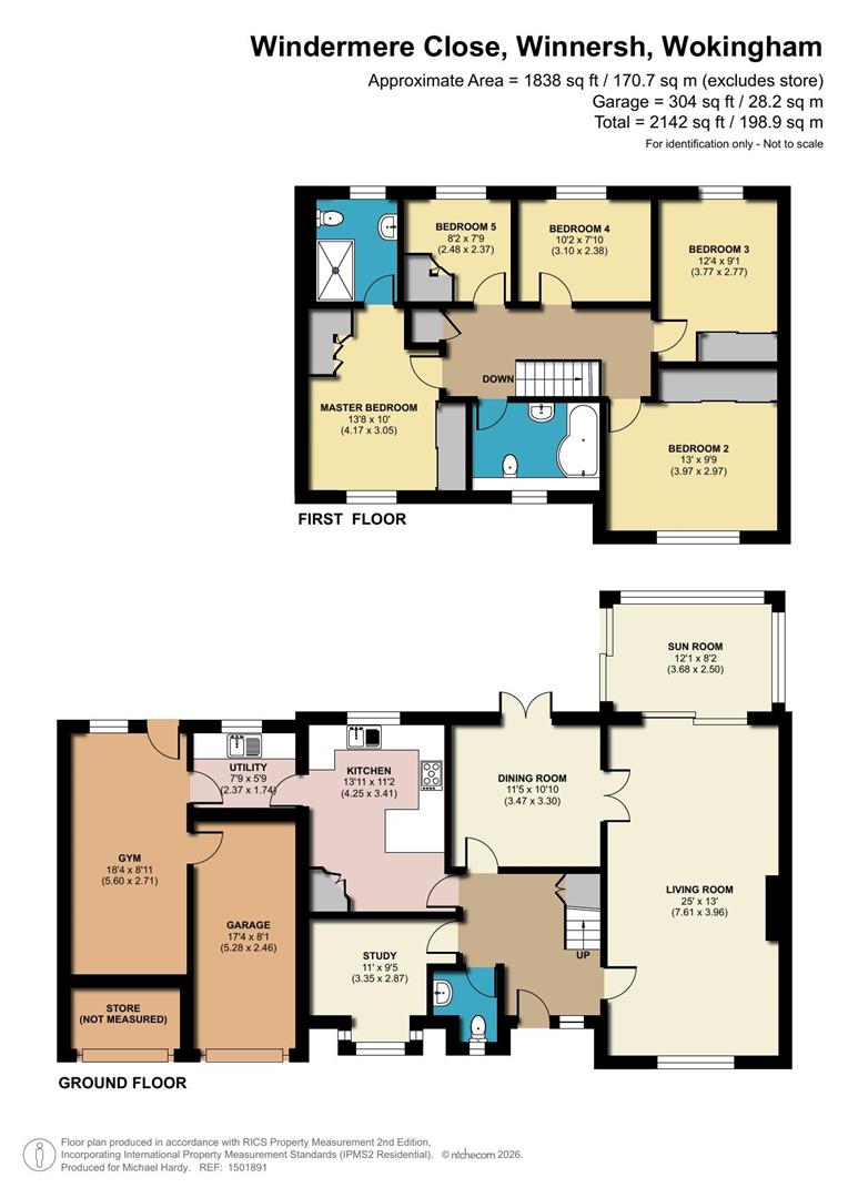 6, Windermere Close, Winnersh floorplan