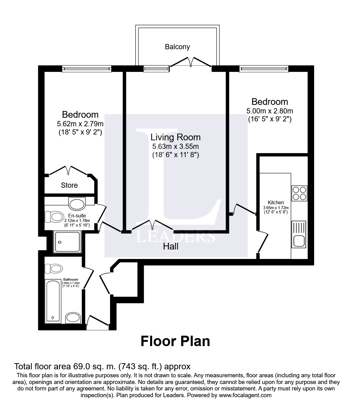 2 Bedrooms Flat to rent in Garricks House, Wadbrook Street, Kingston Upon Thames KT1