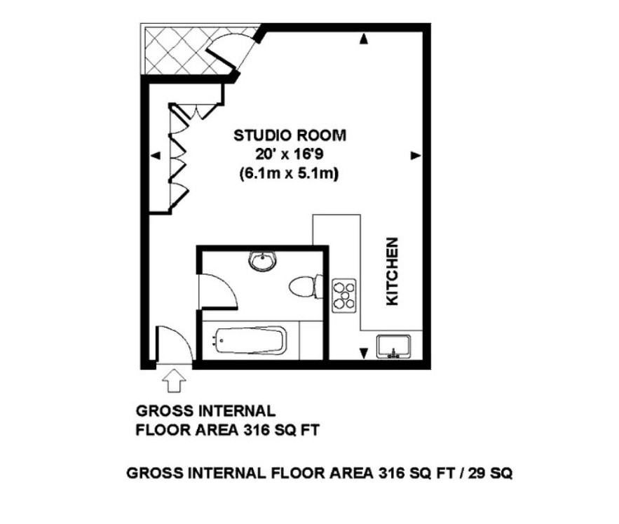 Second Floor 56, Sherborne Court, London floorplan