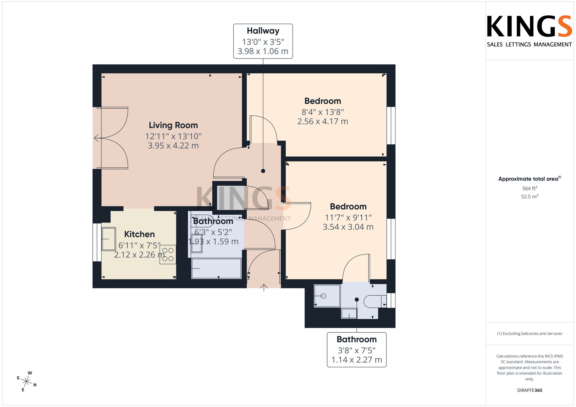 64 St. Lukes Court, Hatfield floorplan