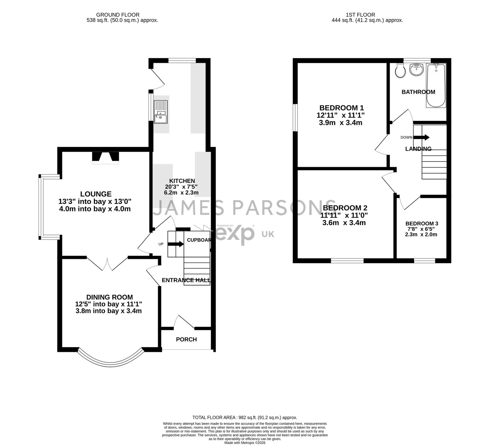 43, David Street, Northwich floorplan