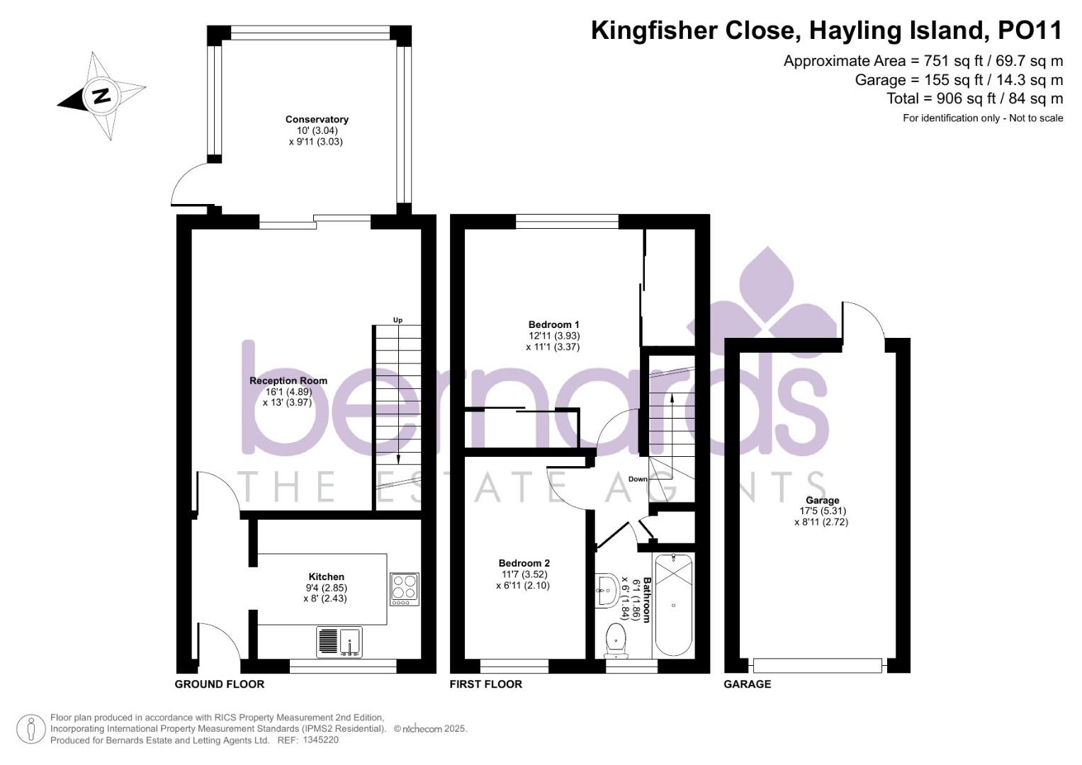 34, Kingfisher Close, Hayling Island floorplan