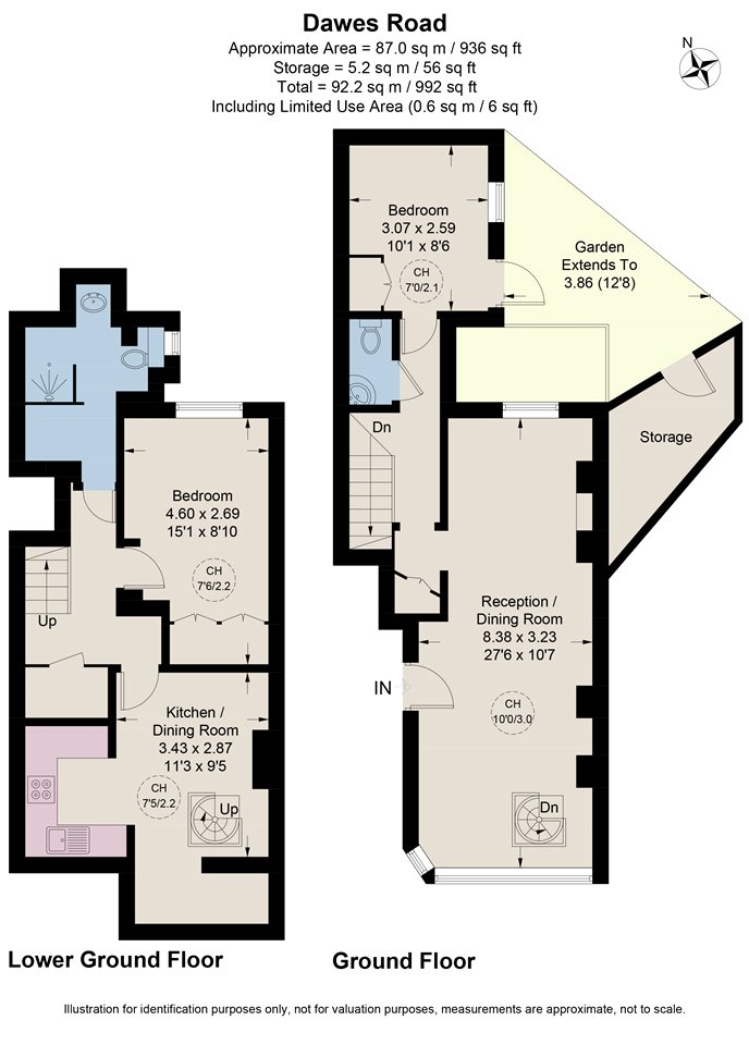 Dawes Road, London floorplan