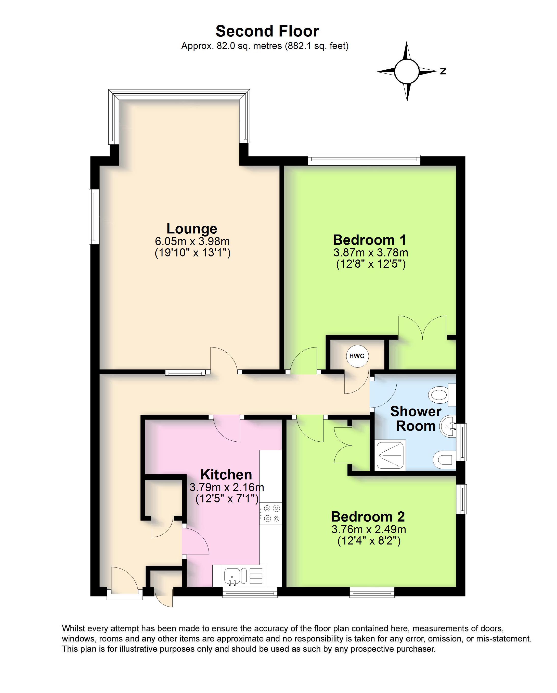 2 Bedrooms Flat for sale in Meadowside Court, Goring Street, Goring By Sea, Worthing BN12