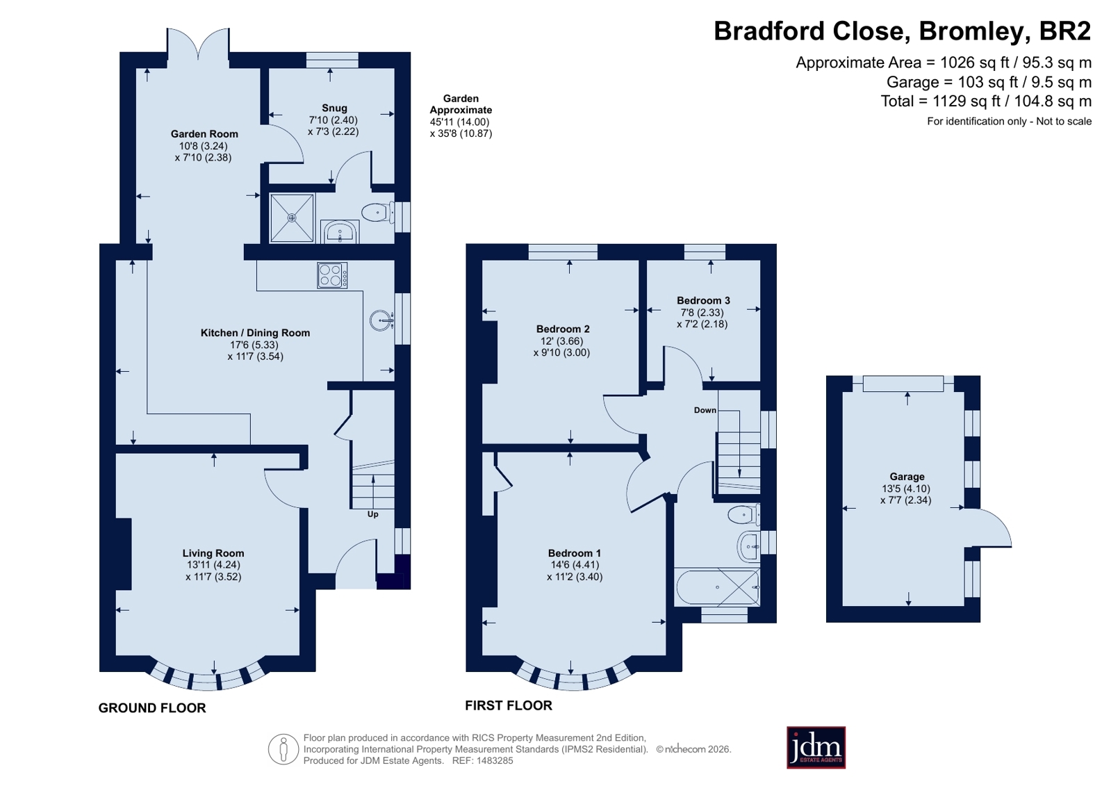 19, Bradford Close, Bromley Common floorplan