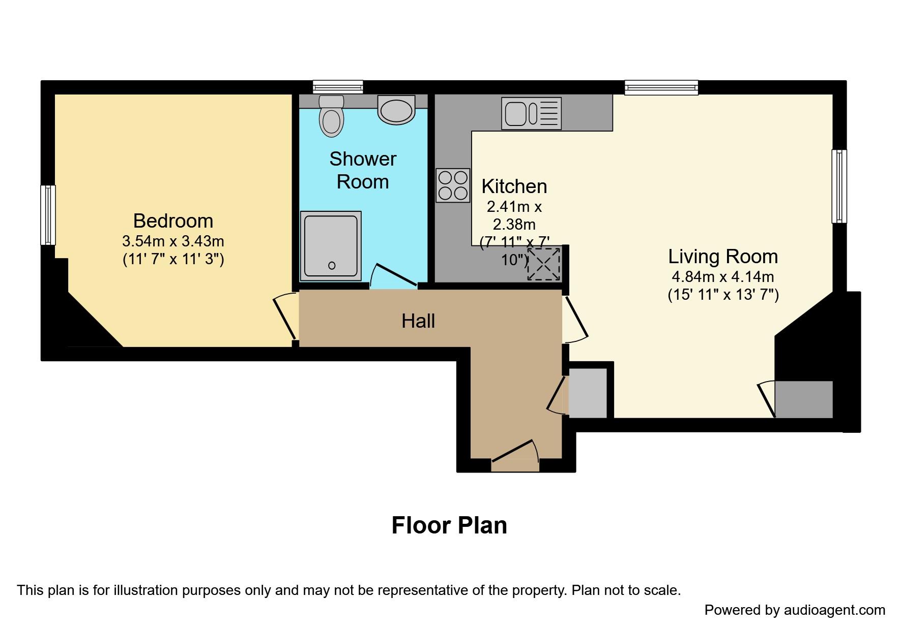 Hainton House, Church Road, Branston, Lincoln LN4, 1 bedroom flat for