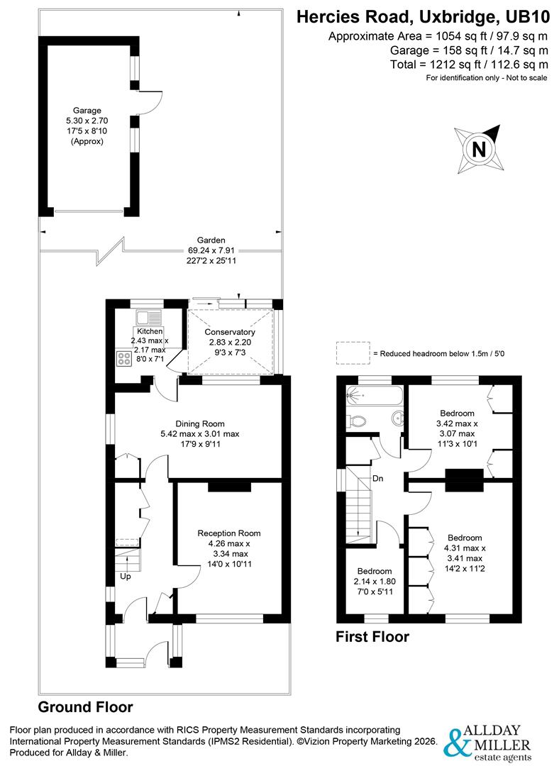 116, Hercies Road, Uxbridge floorplan