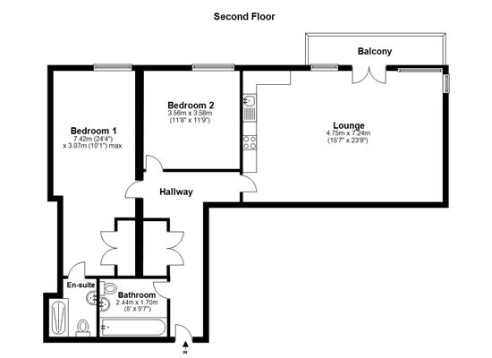 2 Bedrooms Flat to rent in Scarbrook Road, Croydon CR0