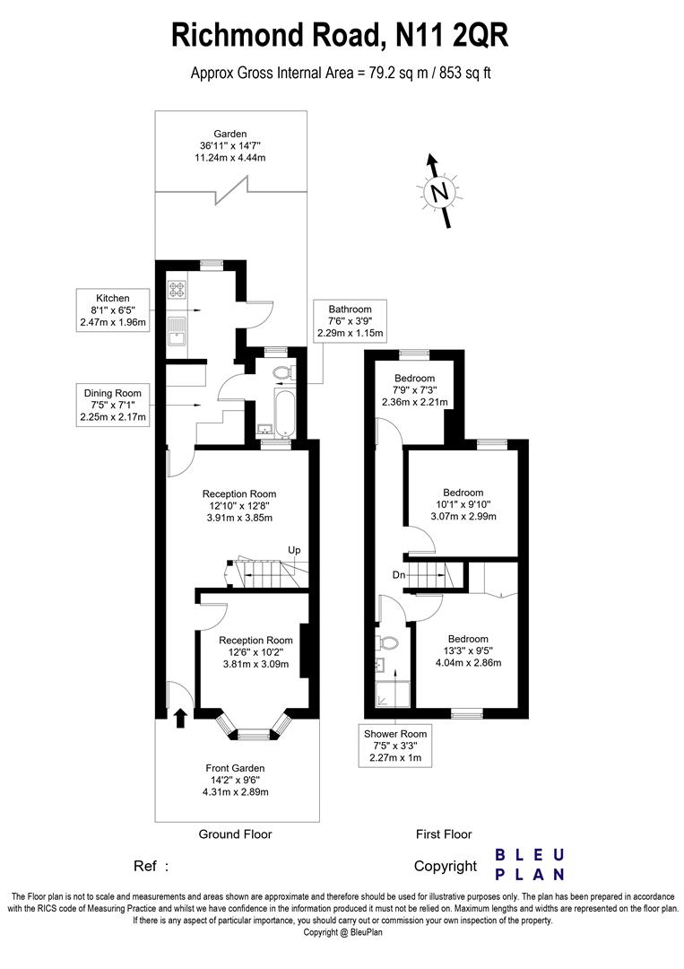 37, Richmond Road, London floorplan