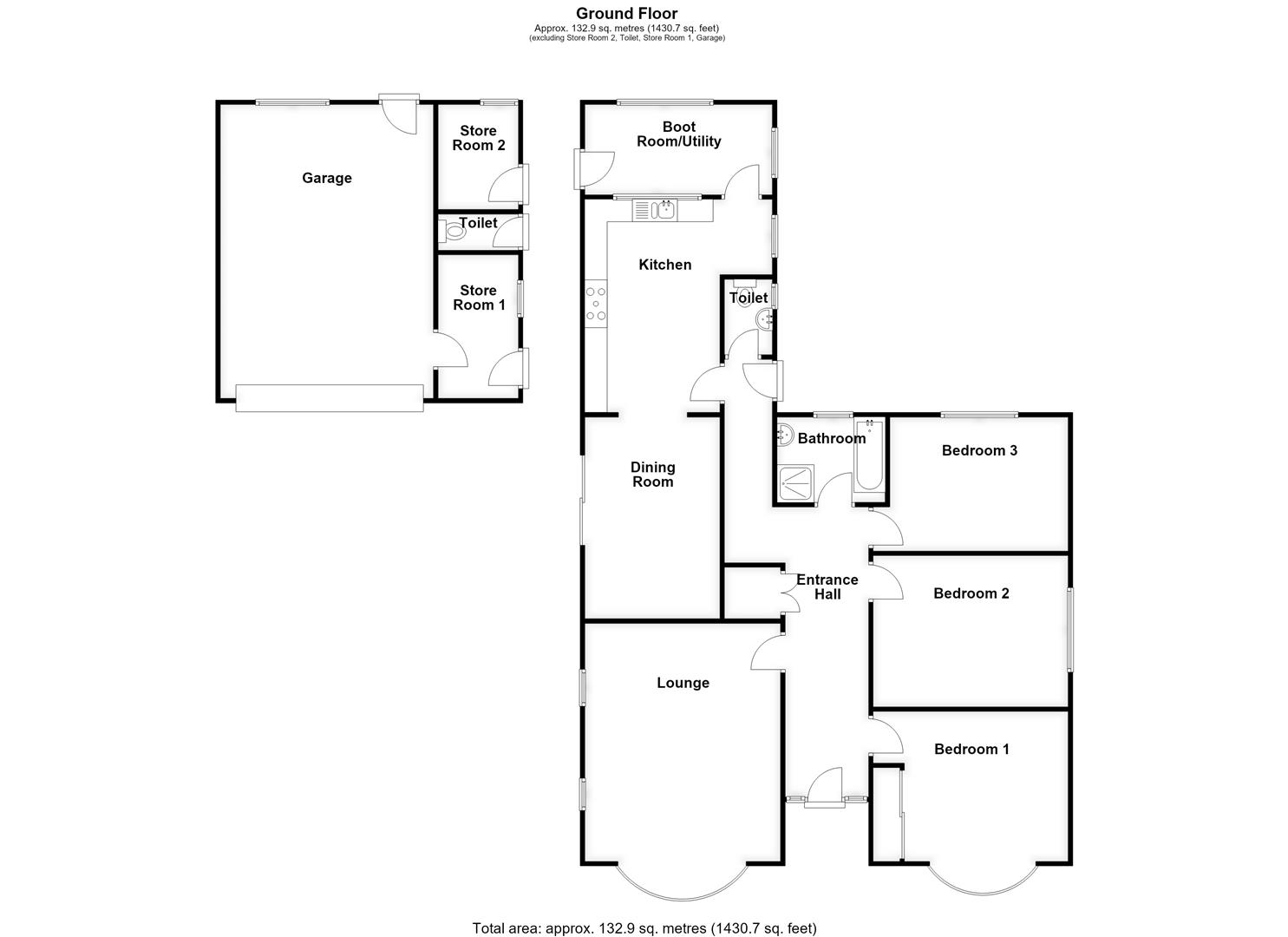 4, Clay Drove, Spalding floorplan