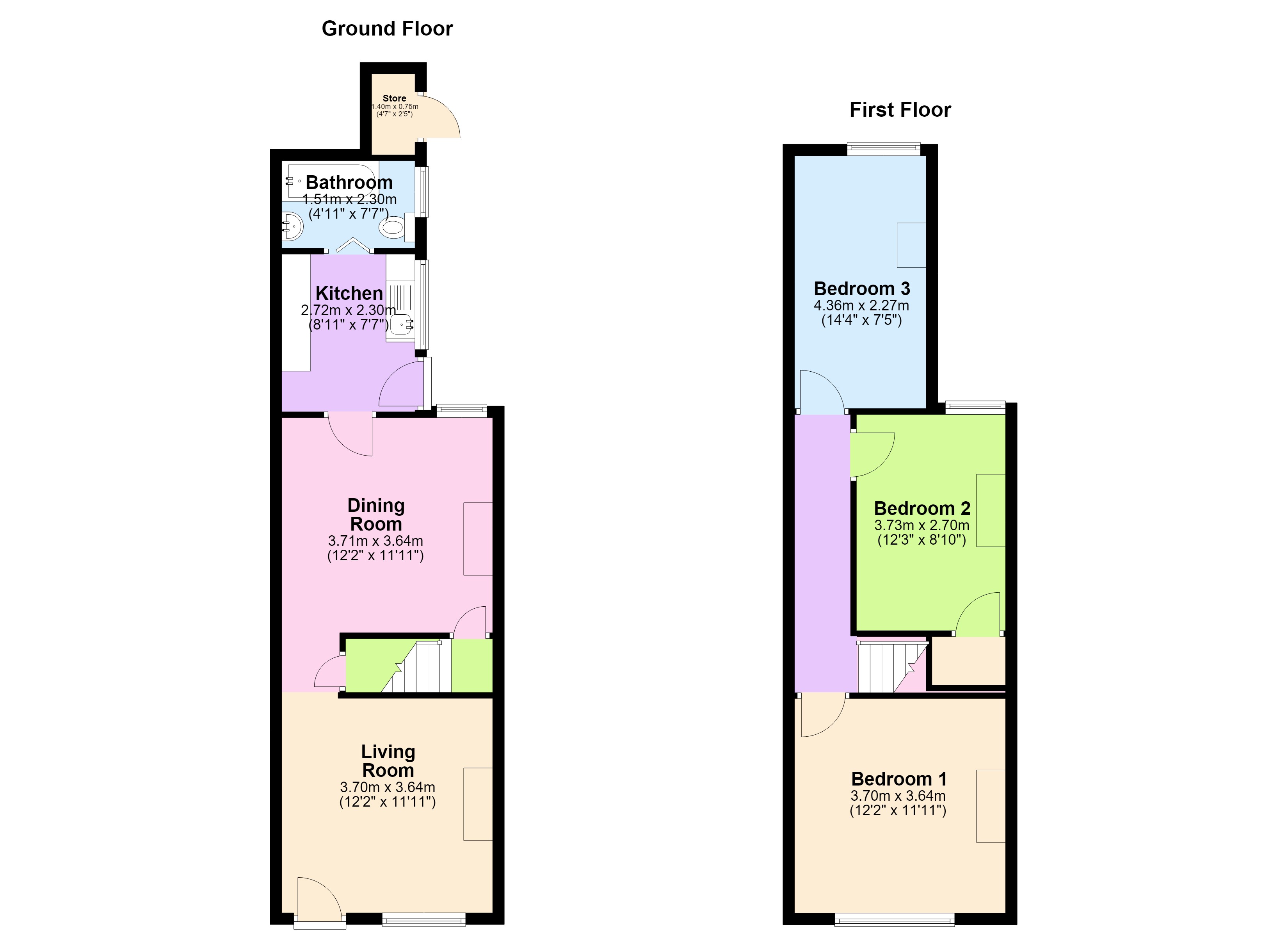 91, Wellington Street, NOTTINGHAM floorplan