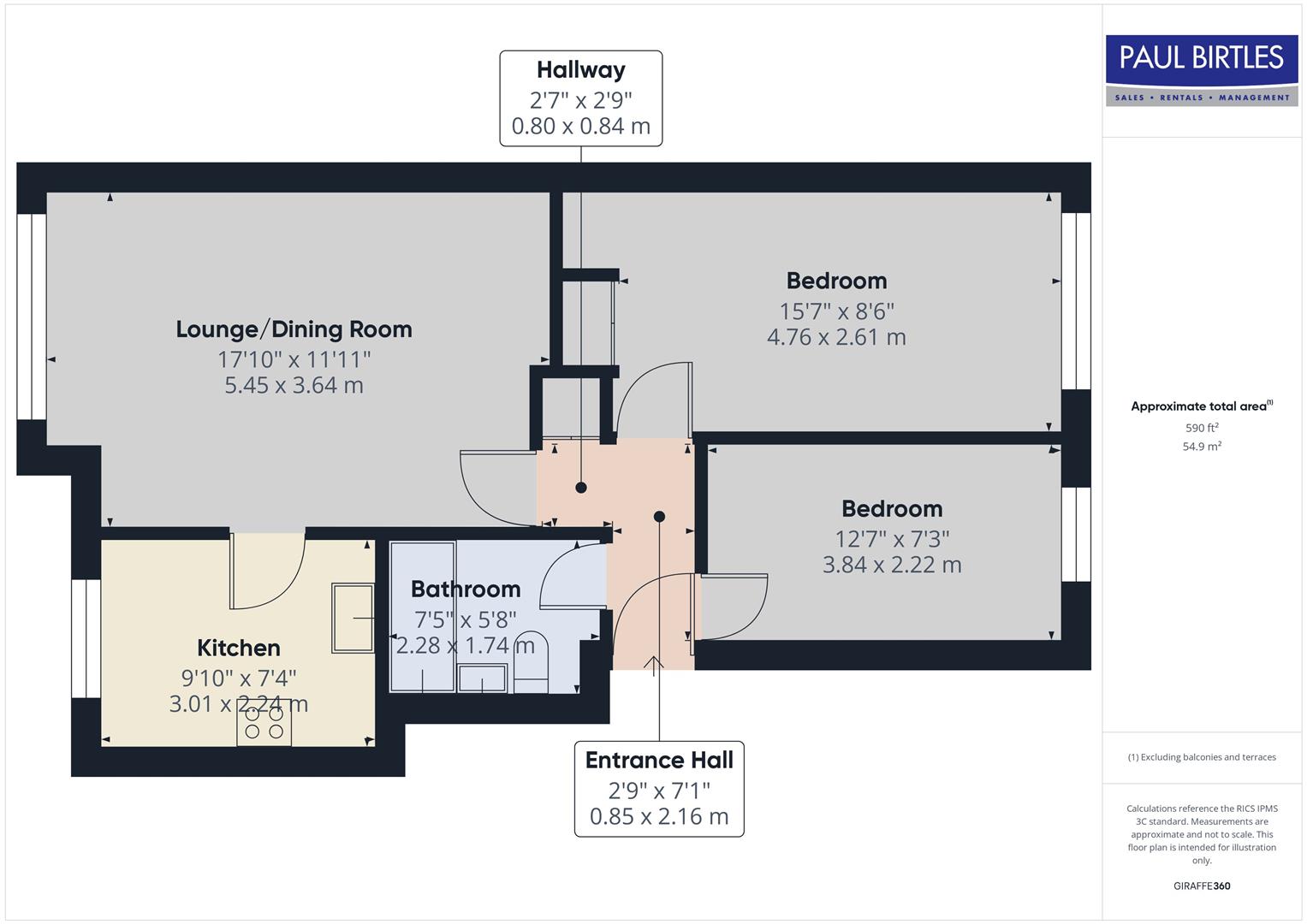 14, Albany Court, Manchester floorplan