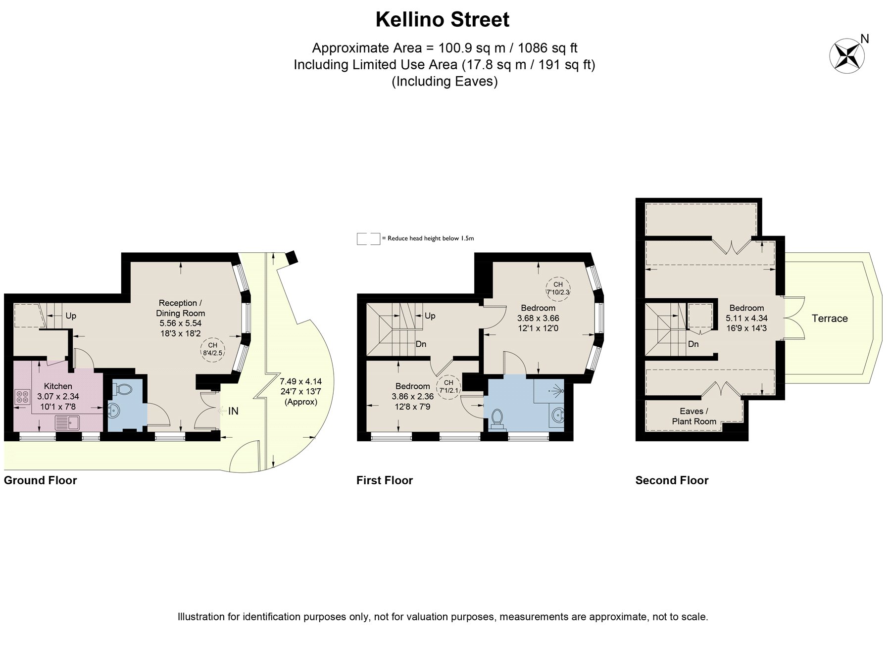 24, Kellino Street, London floorplan