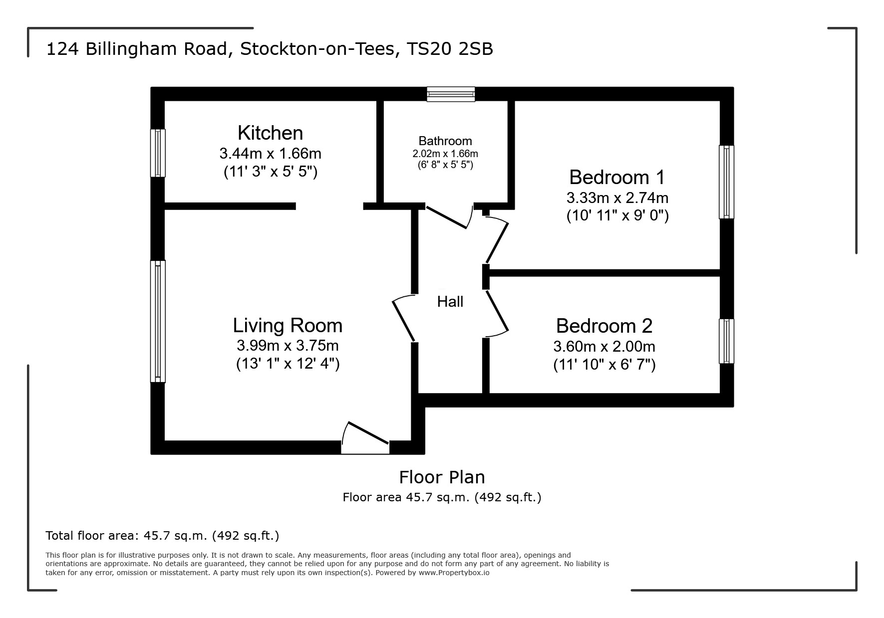 124, Billingham Road, Stockton-on-Tees floorplan