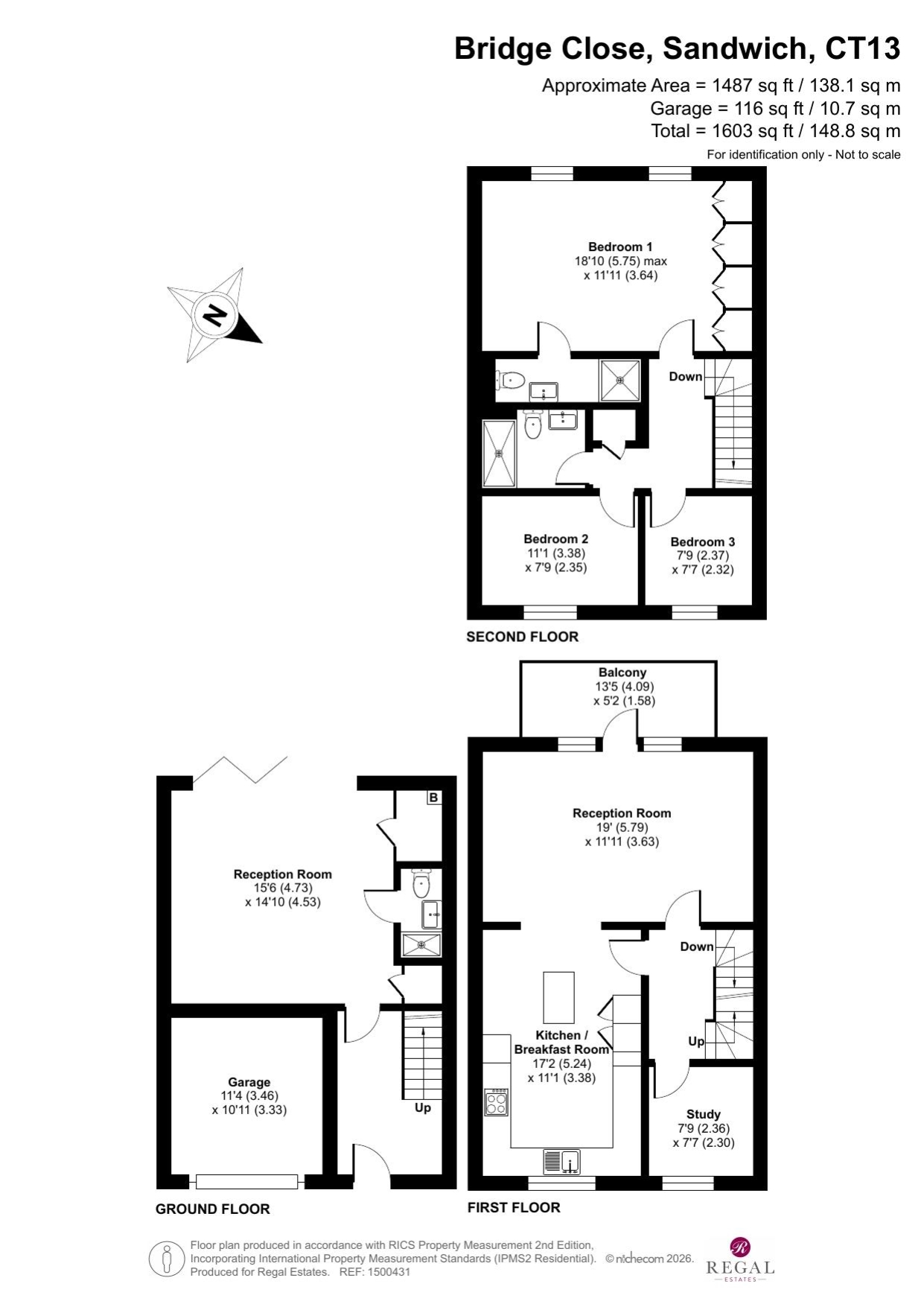 6 Bridge Close, Sandwich floorplan