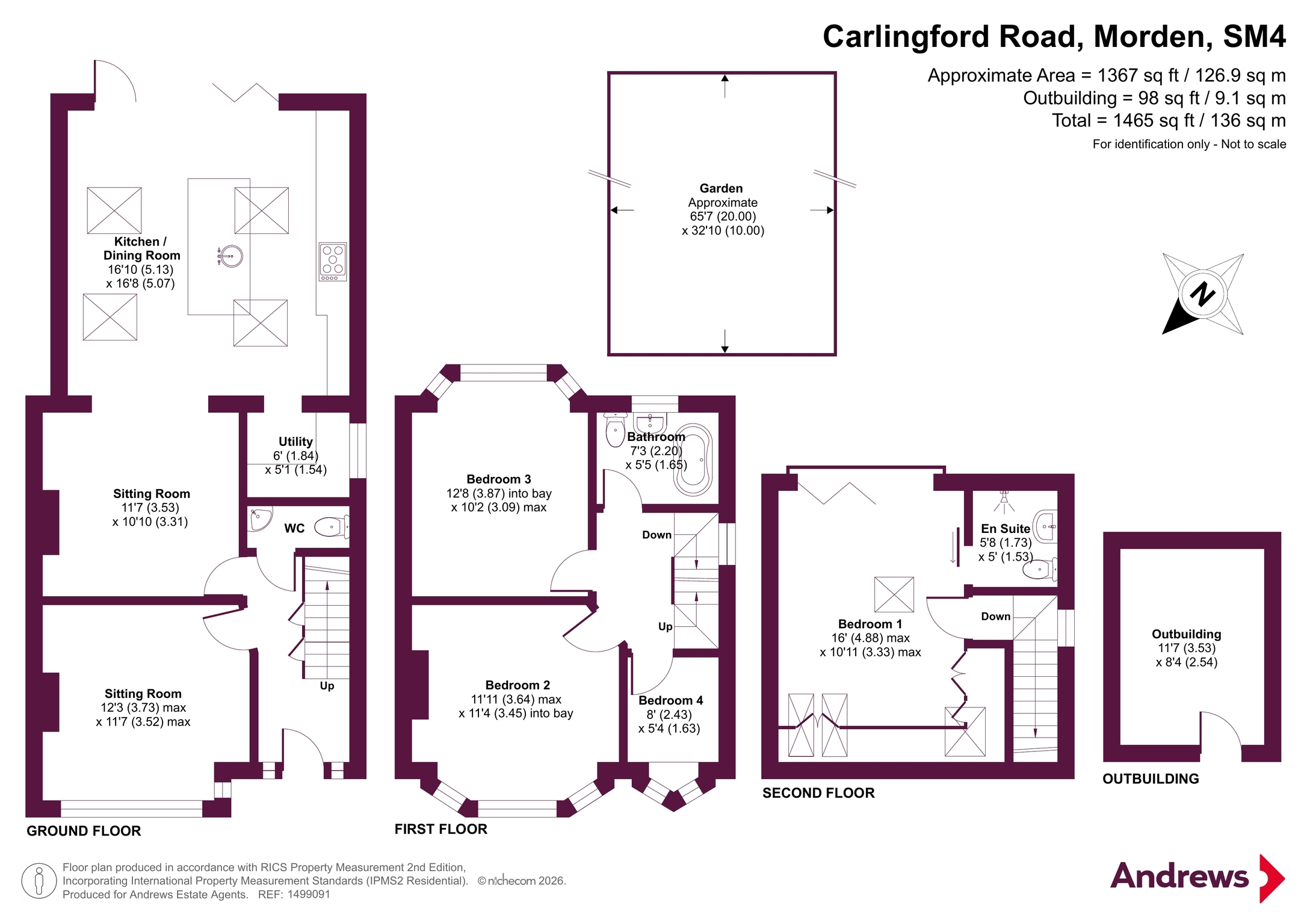 41, Carlingford Road, Morden floorplan