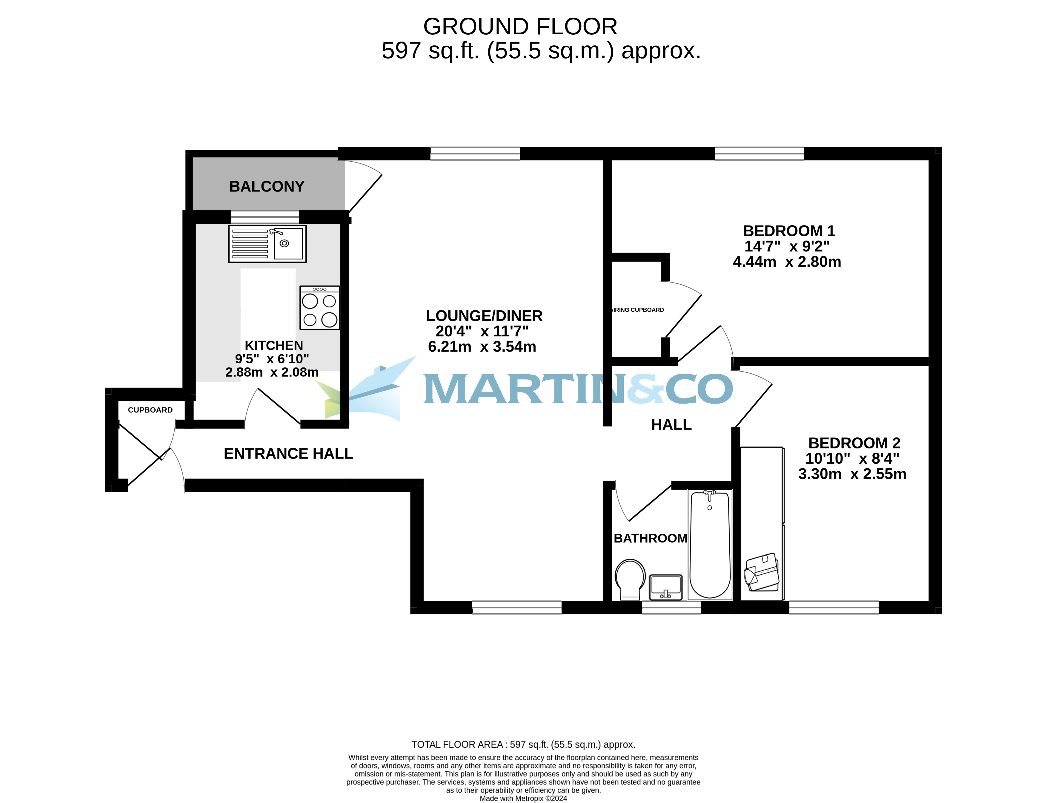 124, St. Peters Road, Basingstoke floorplan