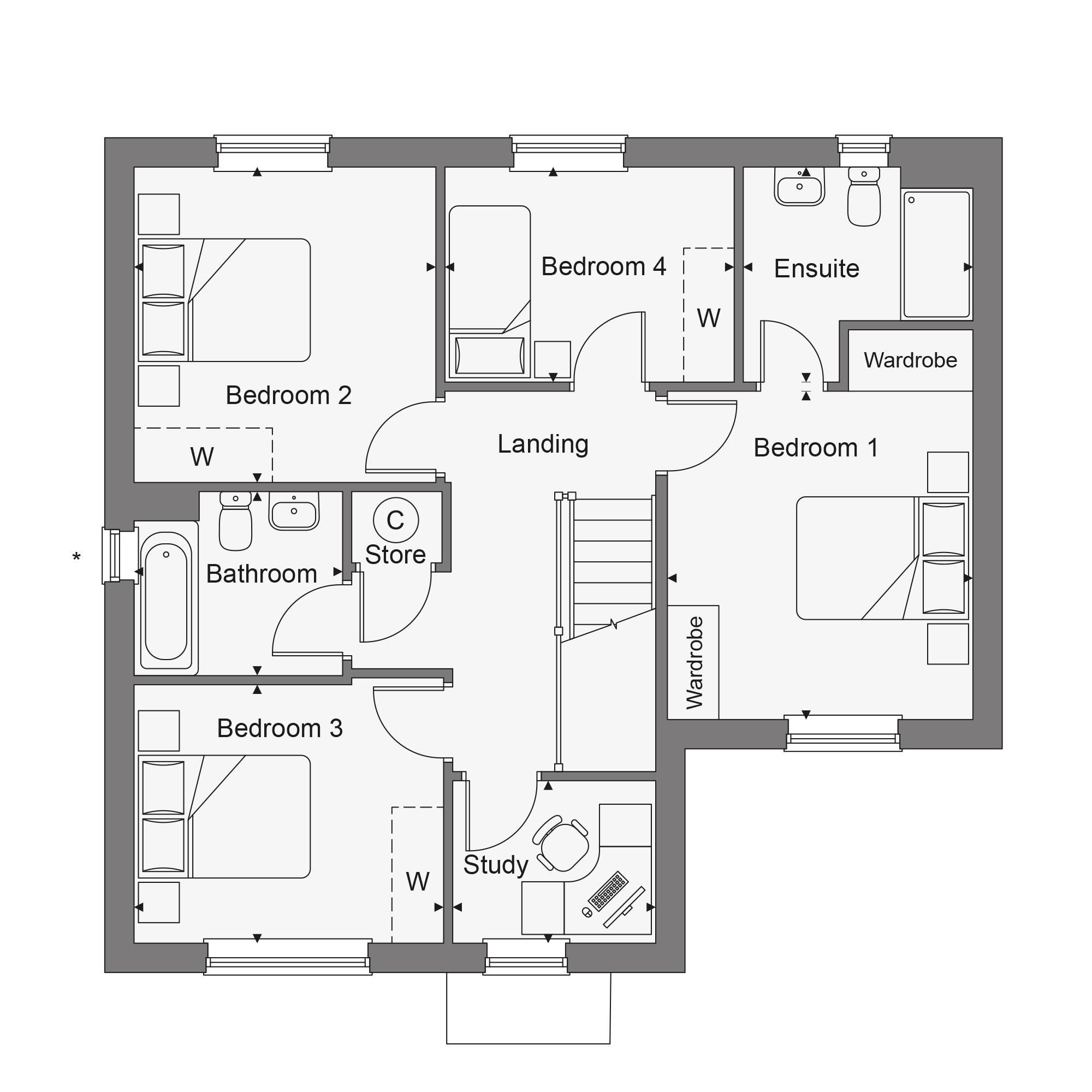the_chawton_home_16, Bull Field, Parsonage Road,  Takeley  floorplan