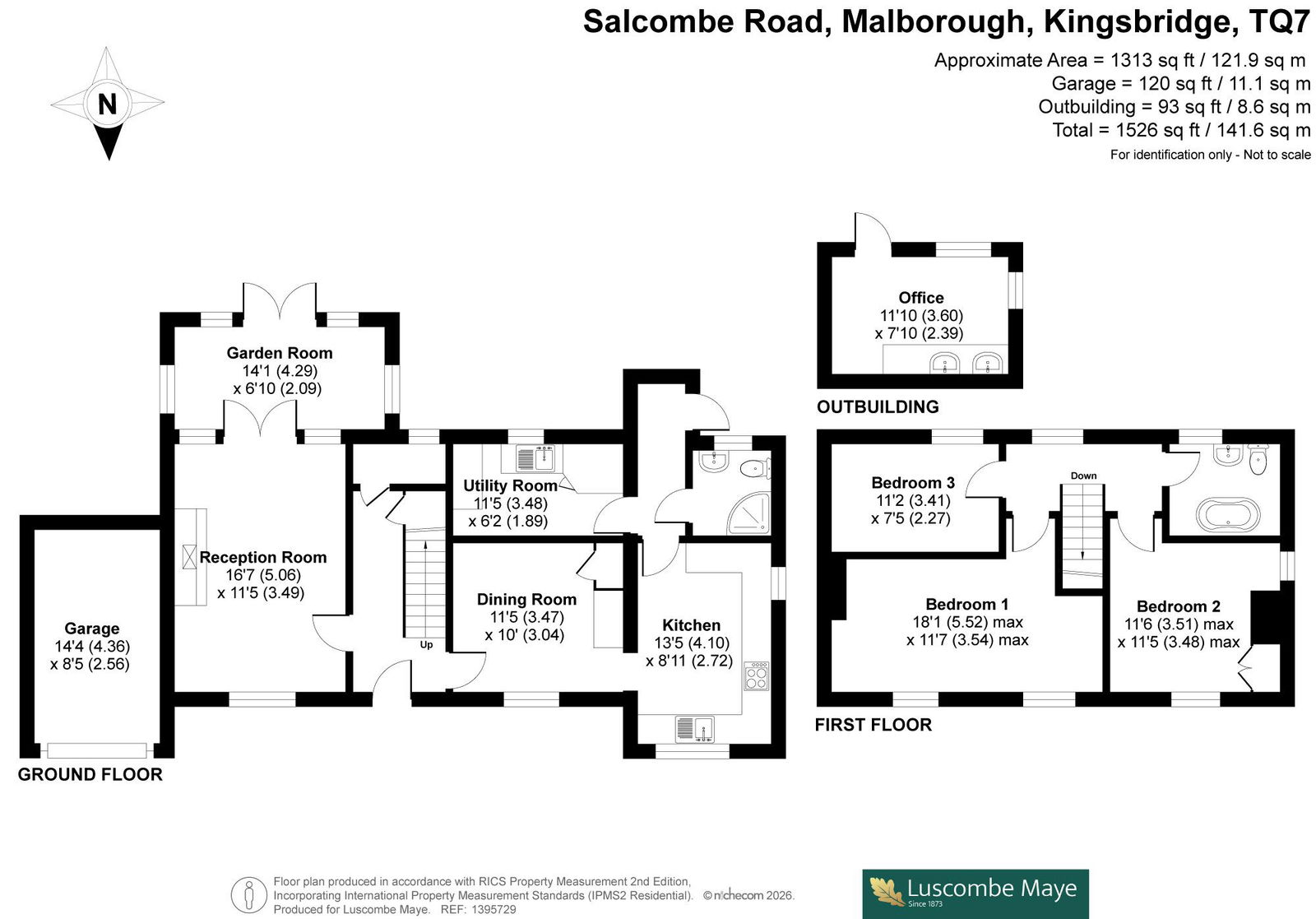 Willow House, Salcombe Road, Malborough floorplan