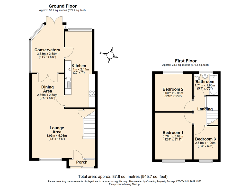 11, The Triangle, Coventry floorplan