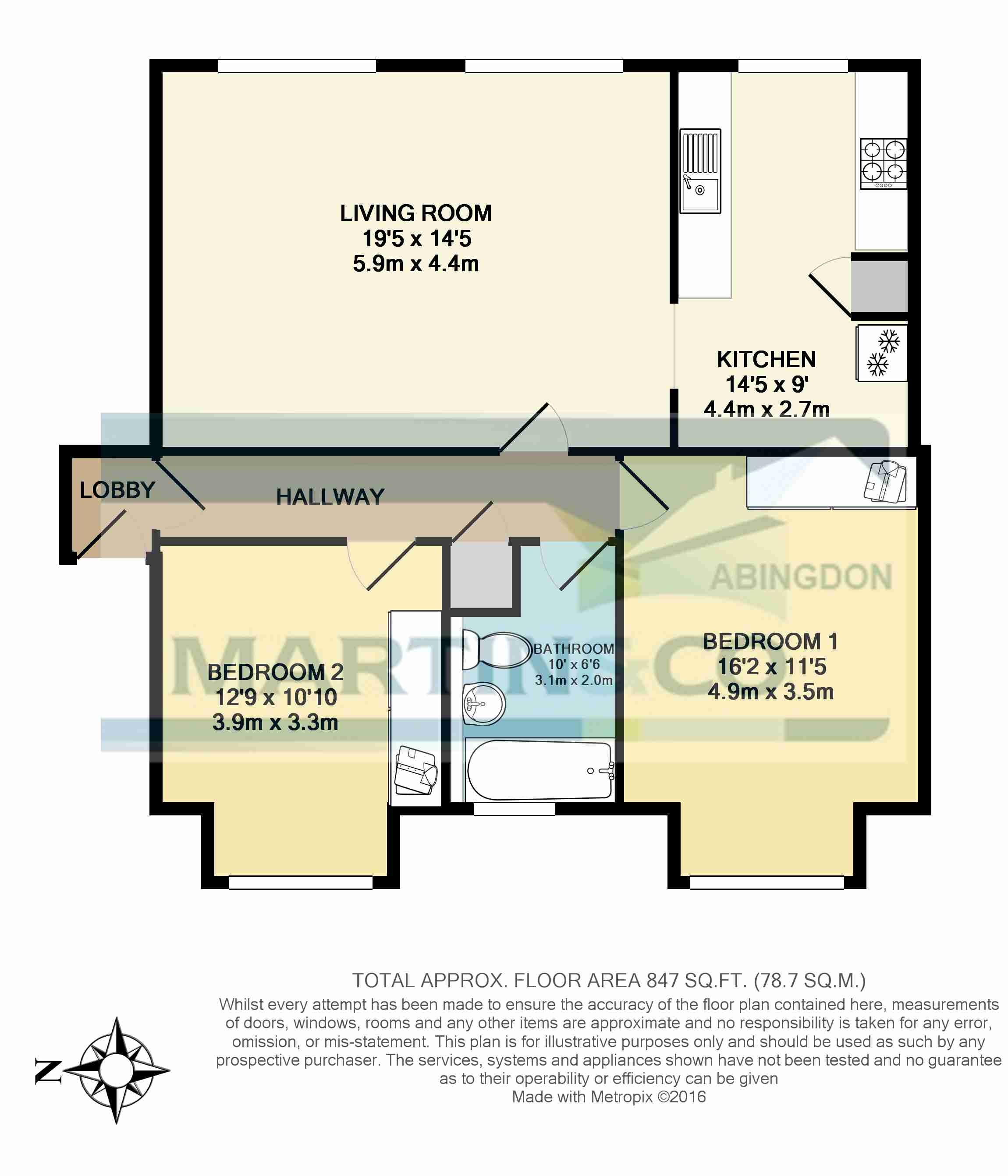 2 Bedrooms Flat to rent in Wilsham Road, Abingdon OX14