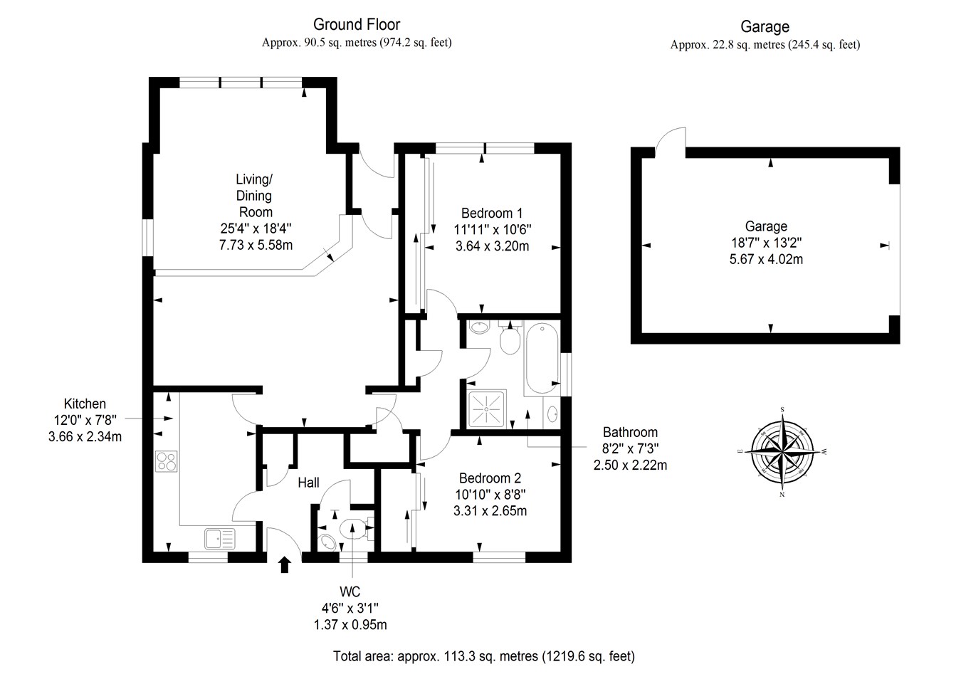 Friar Place, Scotlandwell, Kinross KY13, 2 bedroom detached bungalow