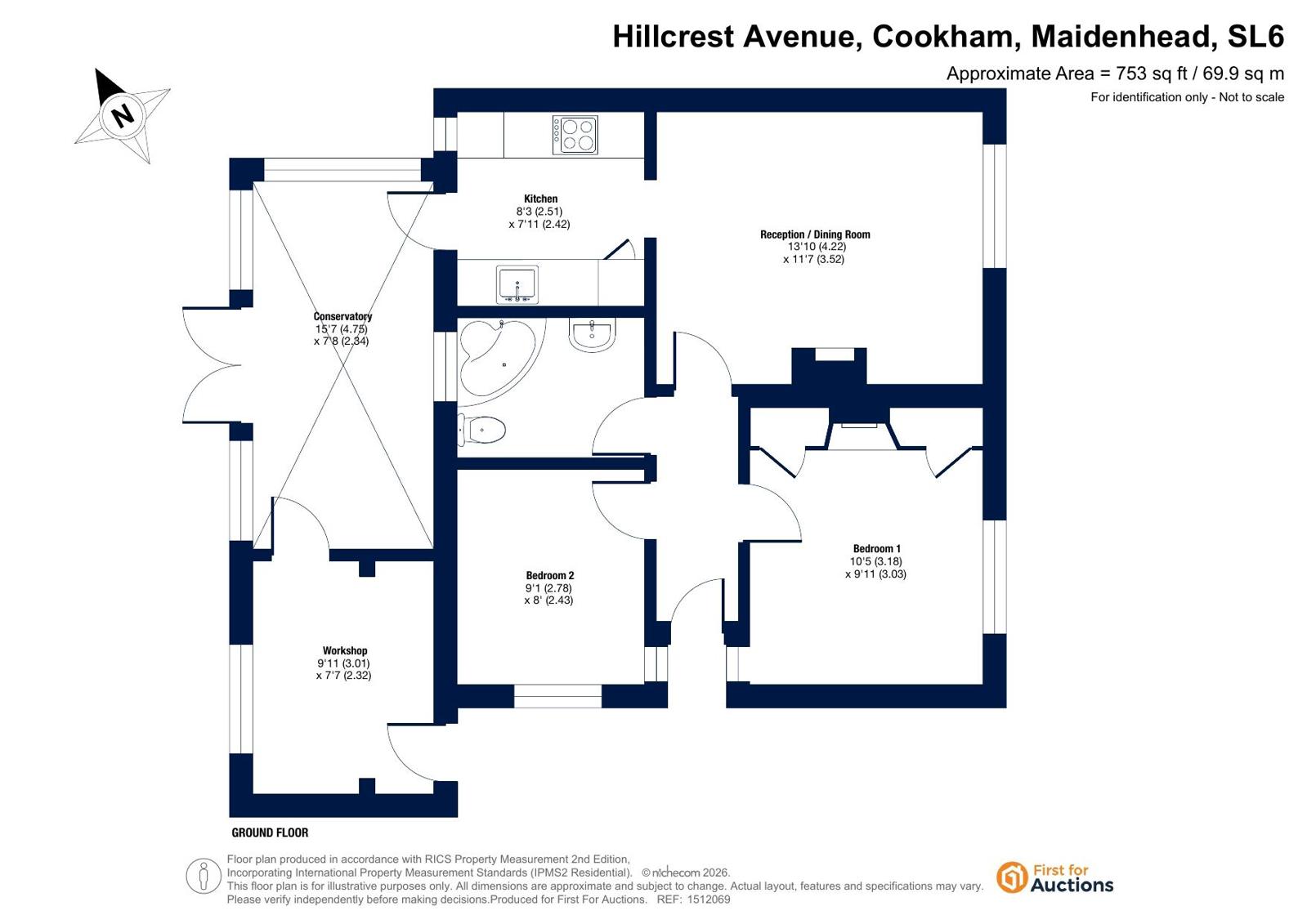 4, Hillcrest Avenue, Maidenhead floorplan