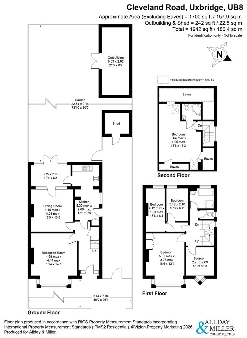 23, Cleveland Road, Uxbridge floorplan