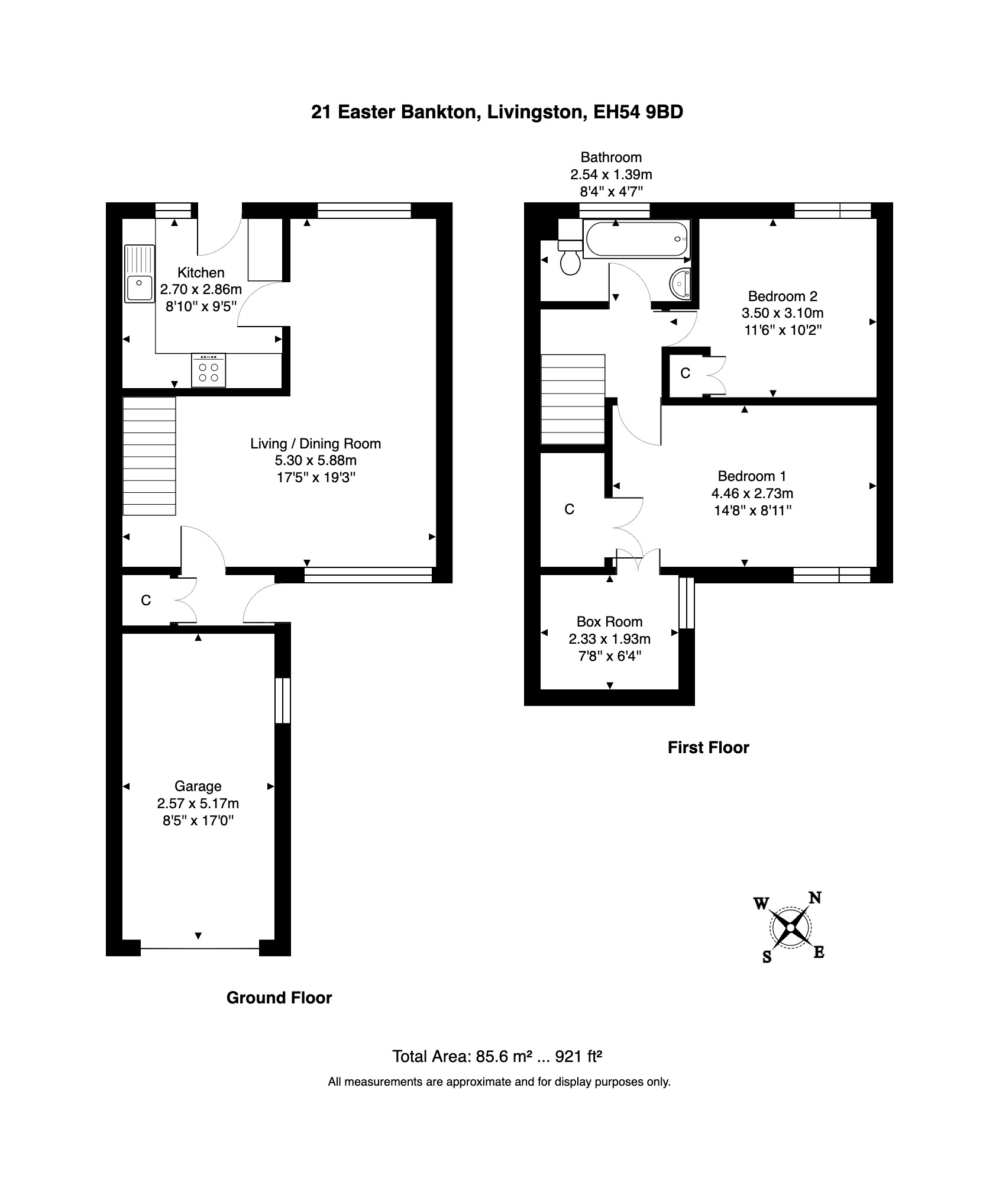 21, Easter Bankton, Livingston floorplan