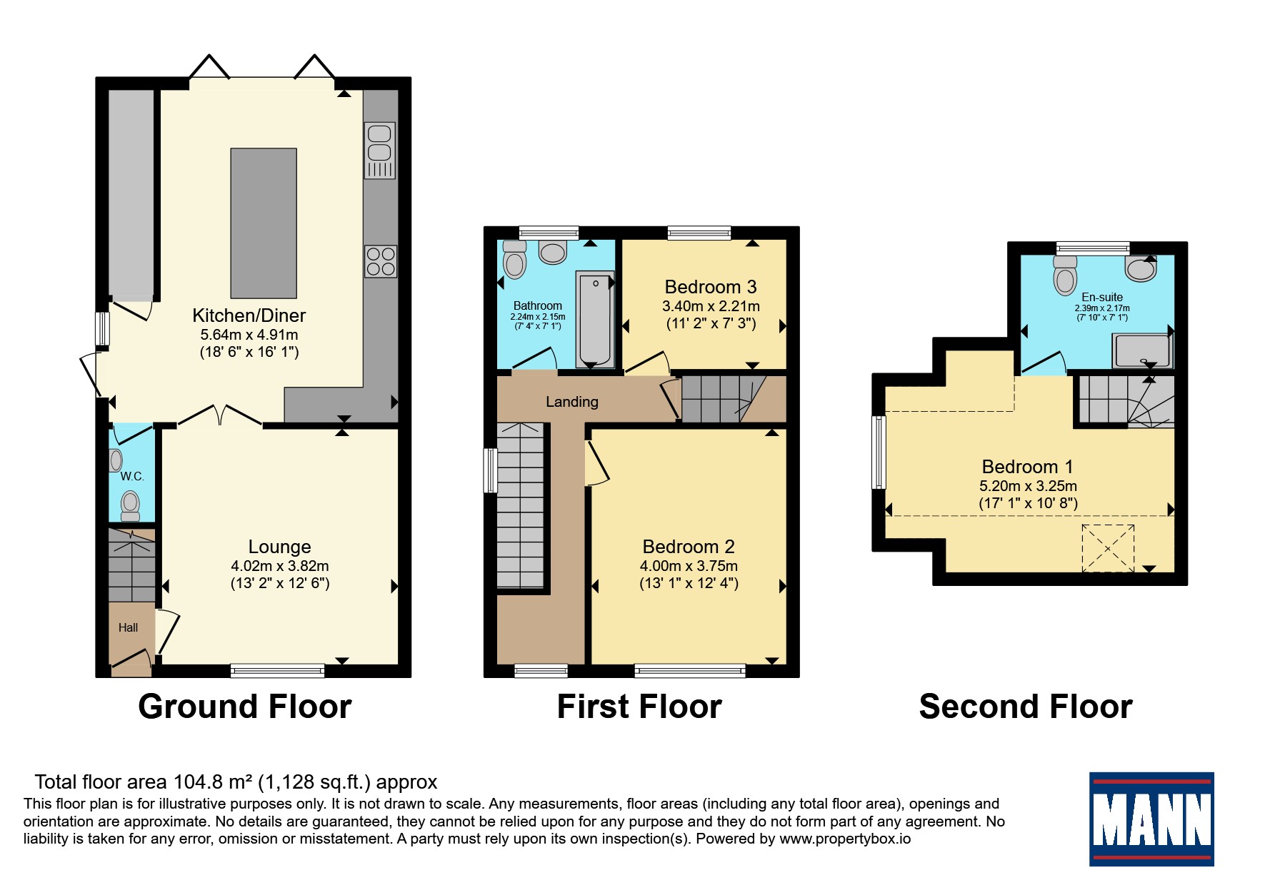 The Willows, 1A, Pilgrims Way, Kent floorplan