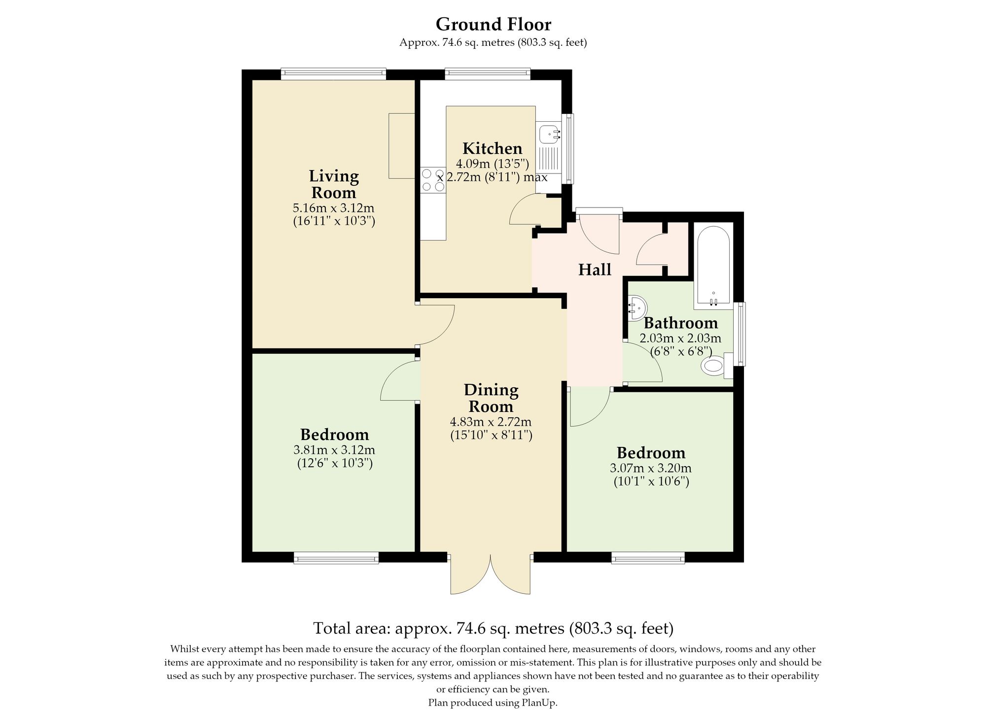 5 Priory Close, Great Yarmouth floorplan