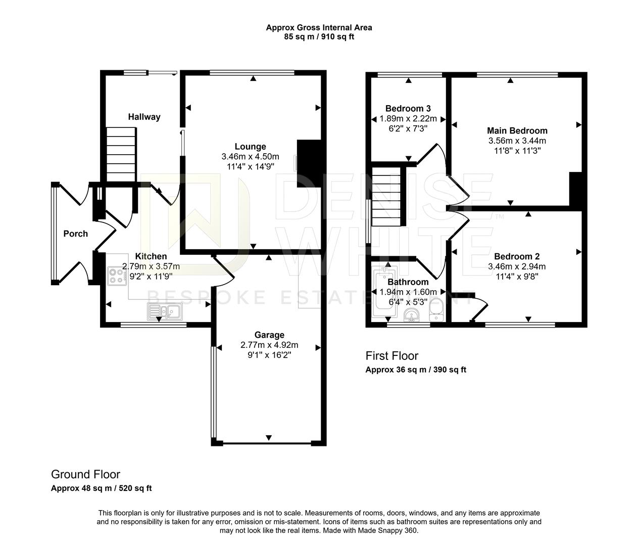 Ladycroft Avenue, Buxton floorplan