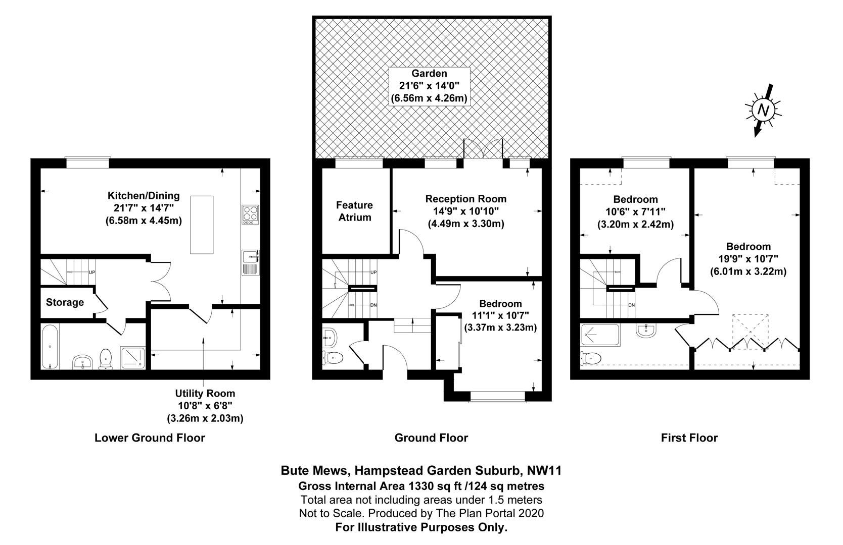 6, Bute Mews, Hampstead Garden Suburb floorplan