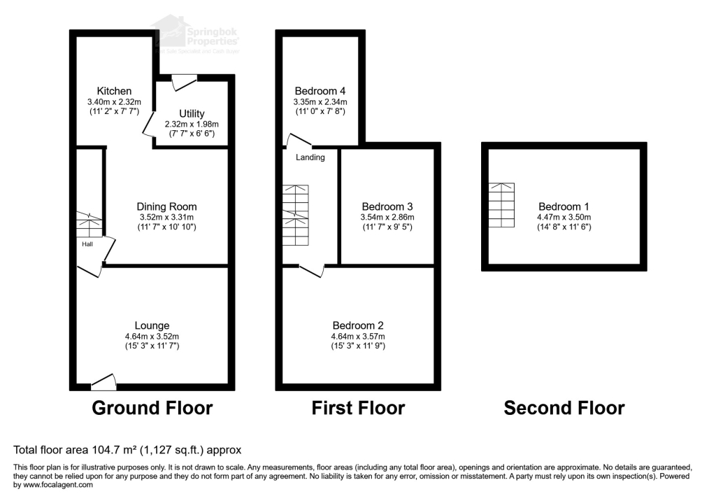 1, Homesford Cottages, Matlock floorplan