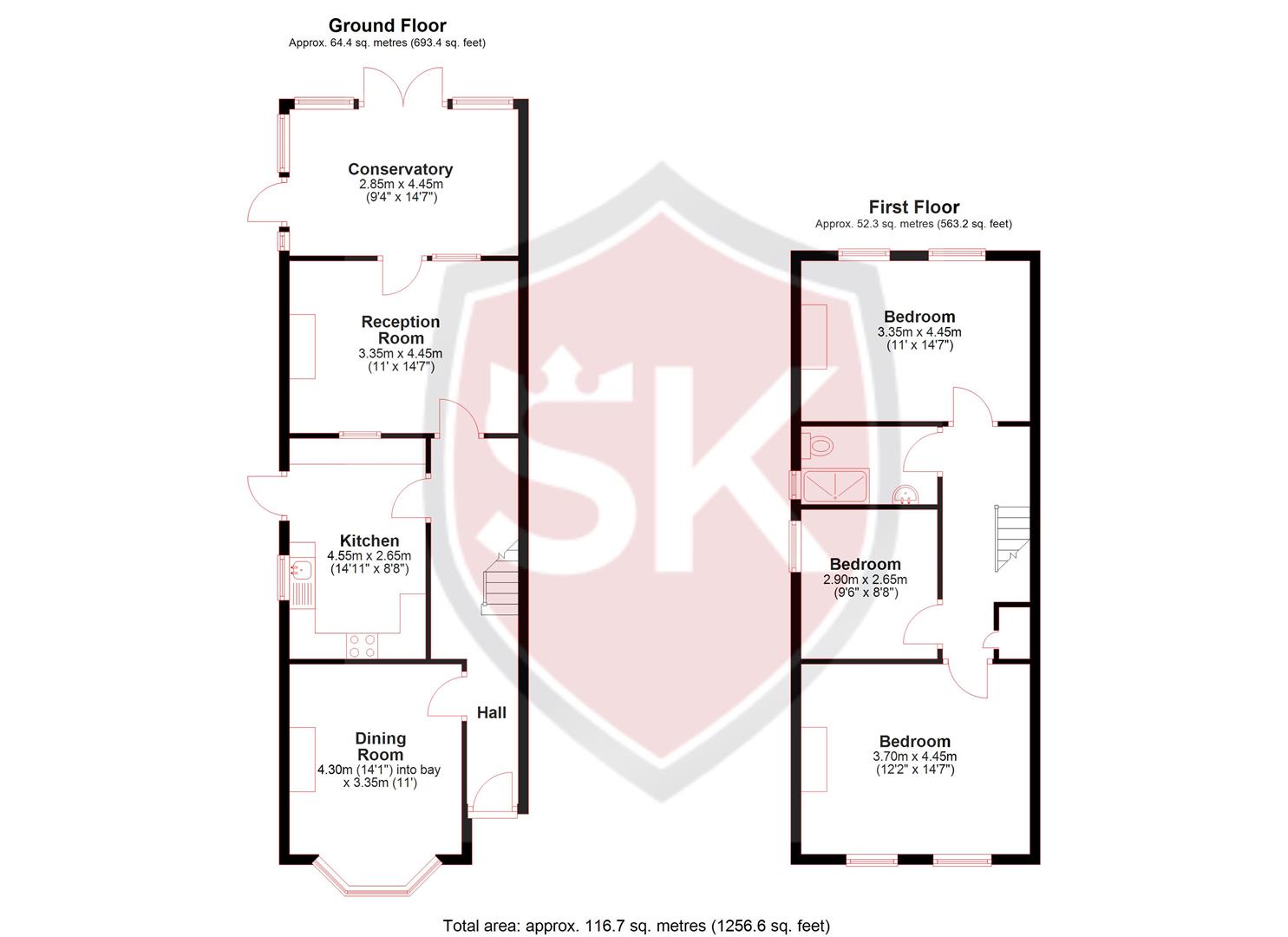 51, St. Albans Road, Kingston Upon Thames floorplan