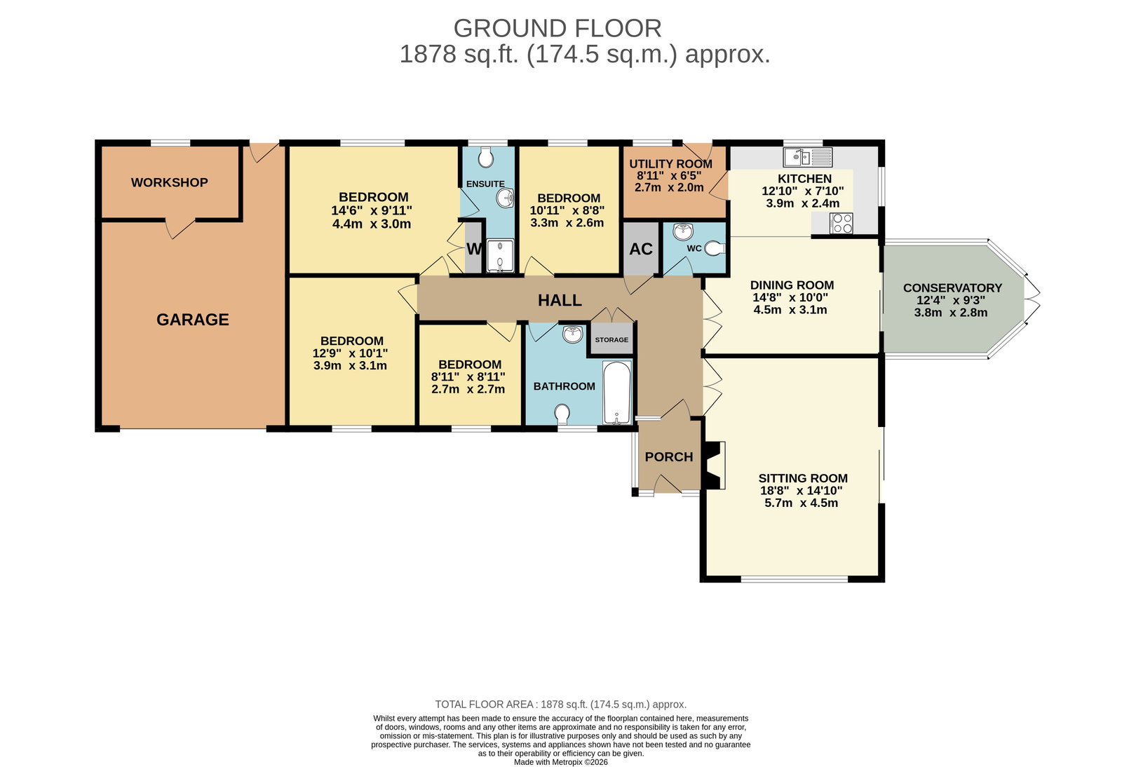 Stonefield, Normansland Road, Dymock floorplan
