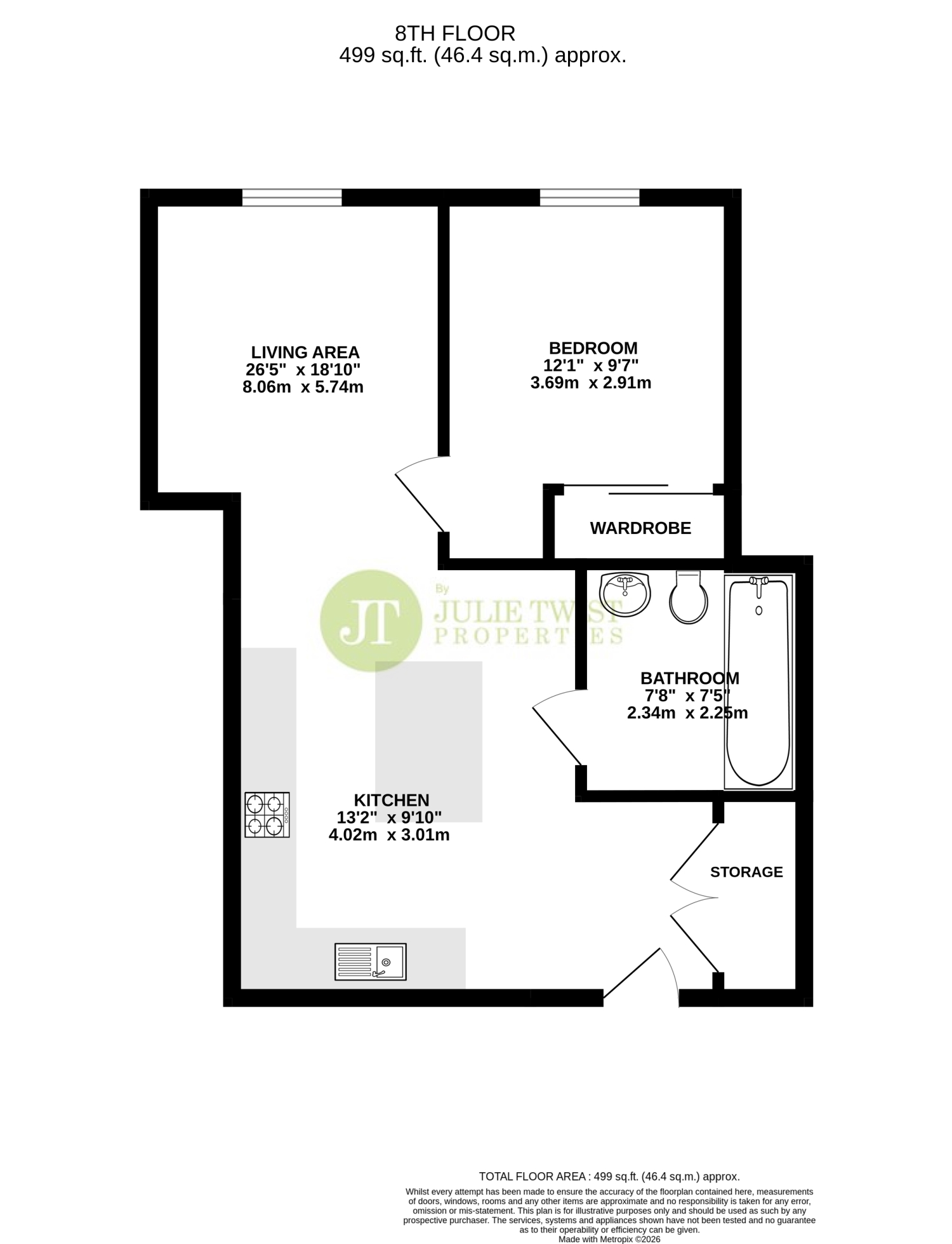 Apartment 806, Block B, 3 Red, Salford floorplan