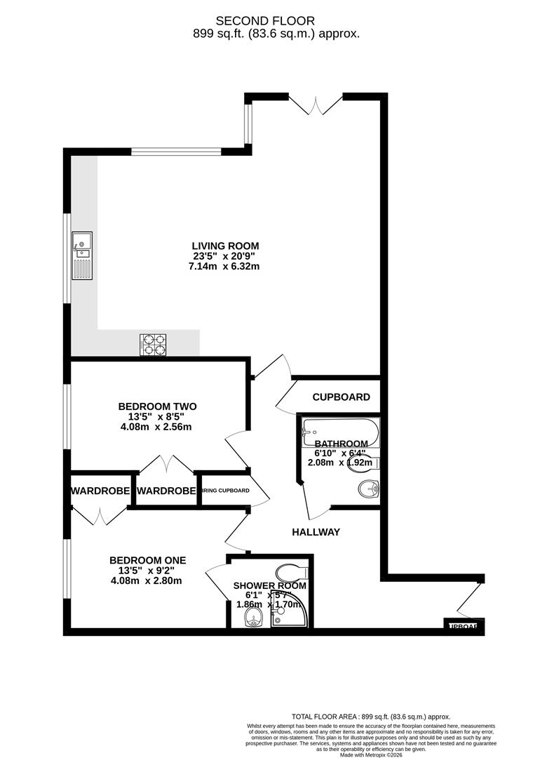 42 The Meridian, Kenavon Drive, Reading floorplan