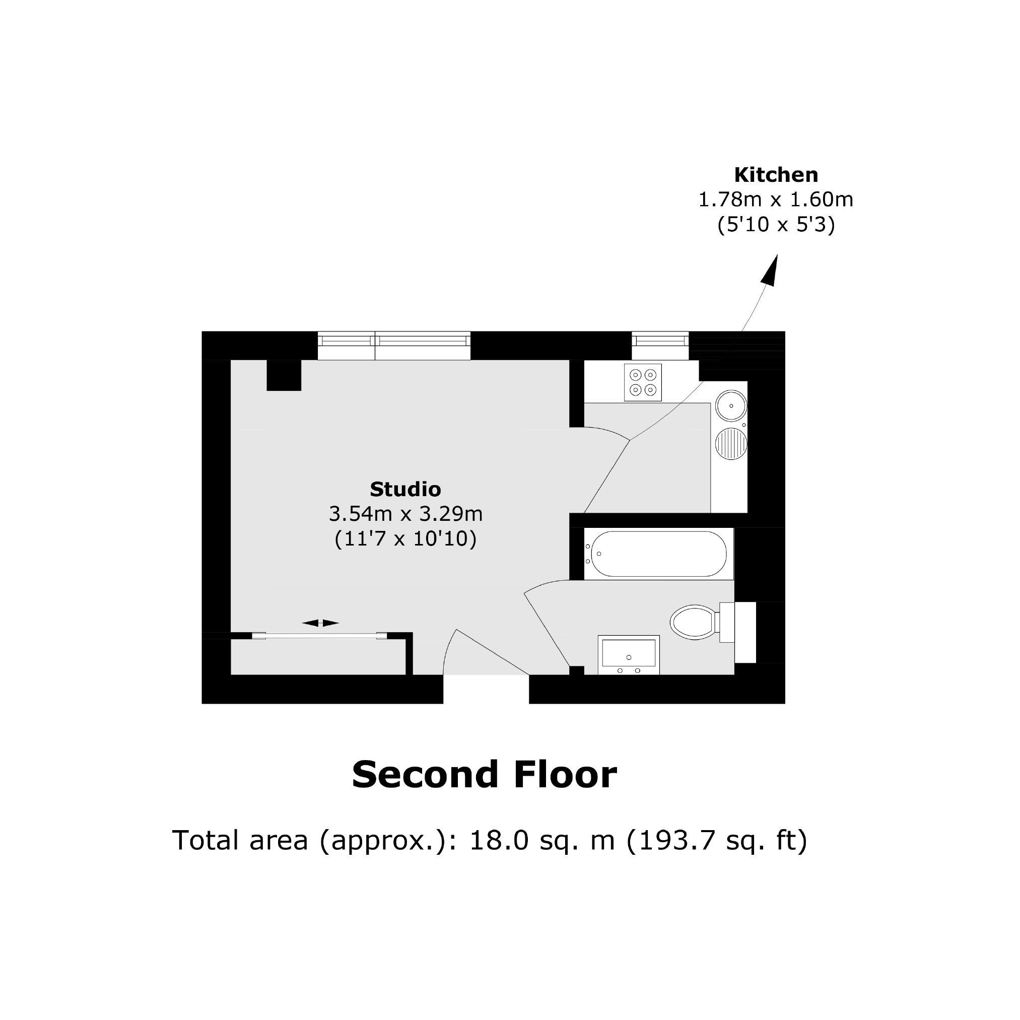263, Chelsea Cloisters, London floorplan