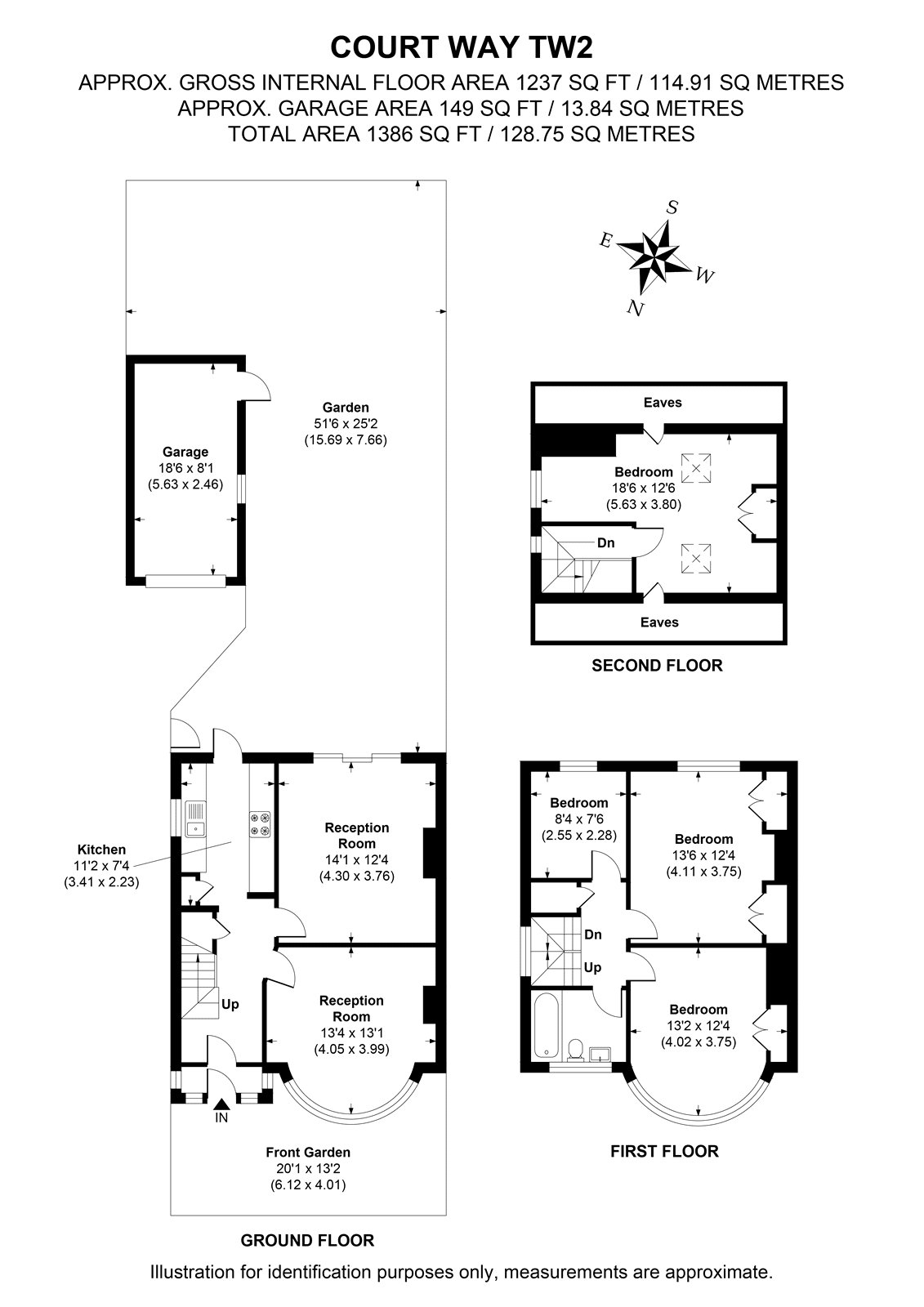 65, Court Way, Twickenham floorplan