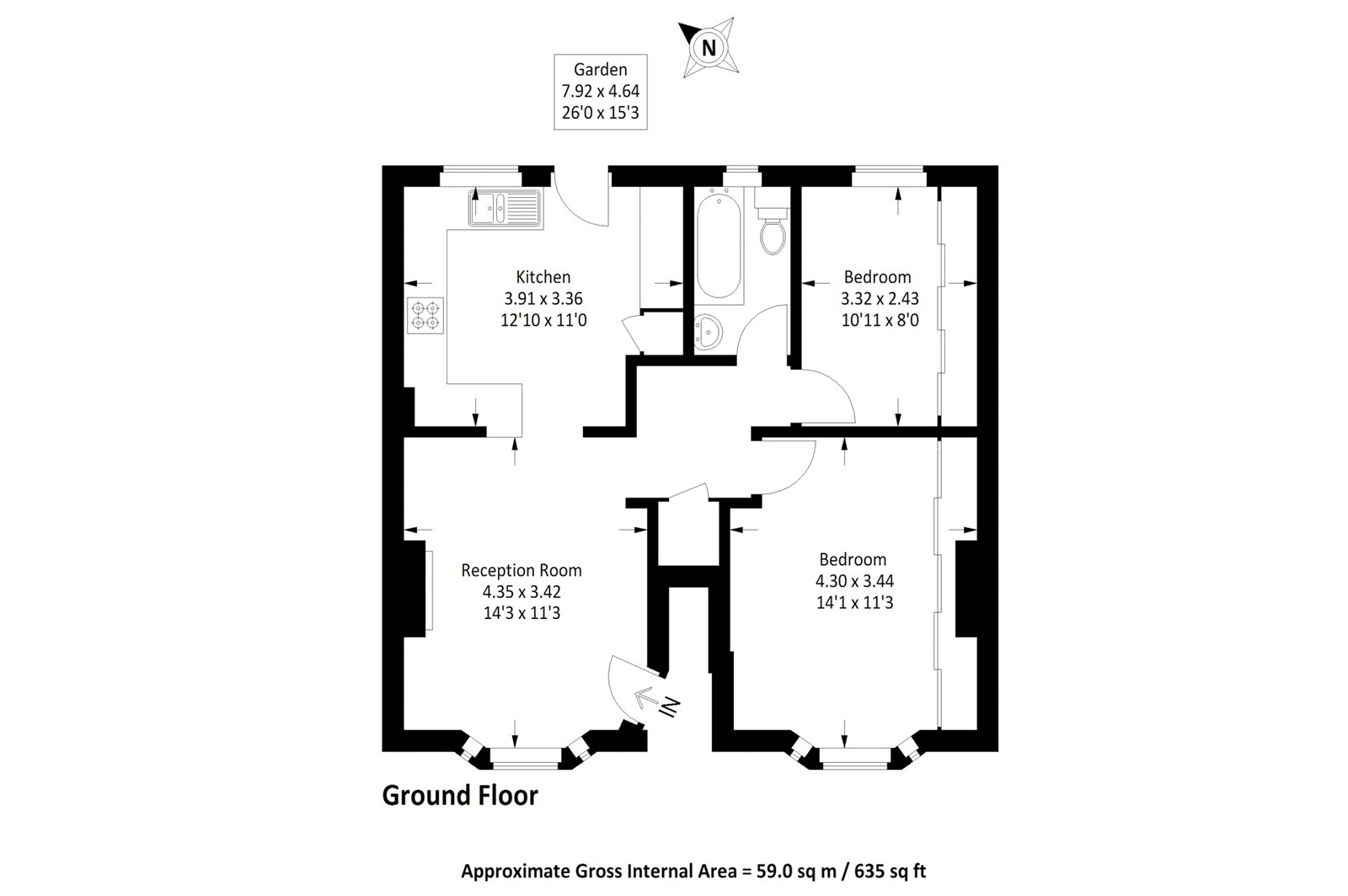 Derrick Gardens, London floorplan