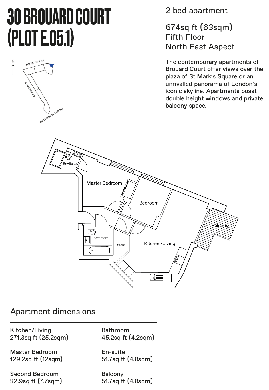 2 Bedrooms Flat for sale in St Mark's Square, Bromley BR2