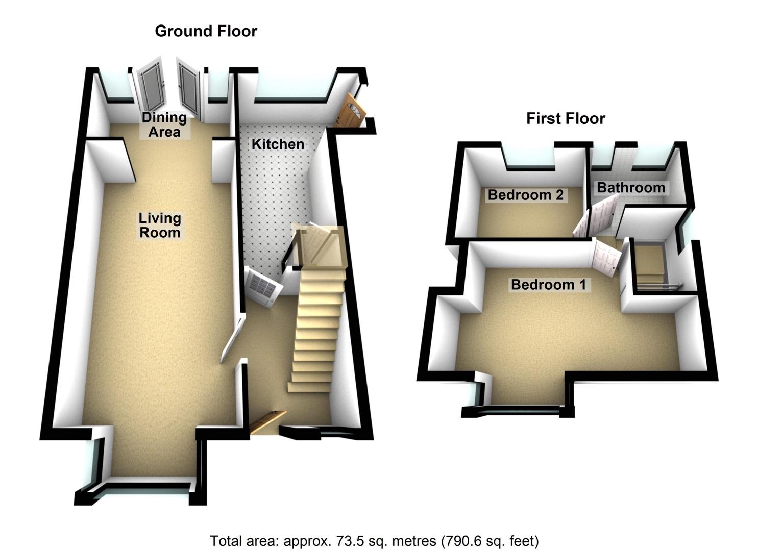 83, Thorntree Drive, Whitley Bay floorplan